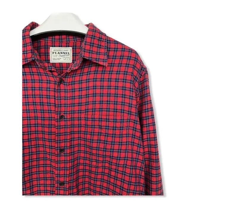 Flannel × Japanese Brand Japanese Brand Uniqlo Plaid Tartan Flannel Shirt 👕 Size US L / EU 52-54 / 3 - 2 Thumbnail