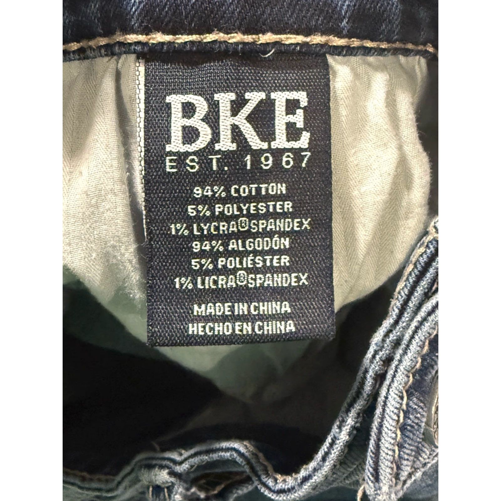 BKE BKE Jake Jeans 32x32 Blue Straight Stretch Denim Mens Size US 32 / EU 48 - 6 Thumbnail