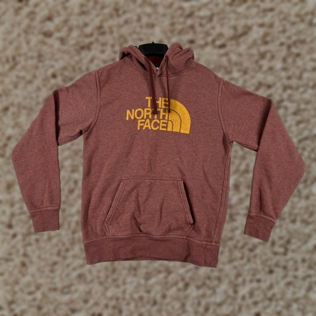 The North Face The North Face Hoodie Mens Small Red Cotton Blend Pocket Size US S / EU 44-46 / 1 - 1 Thumbnail