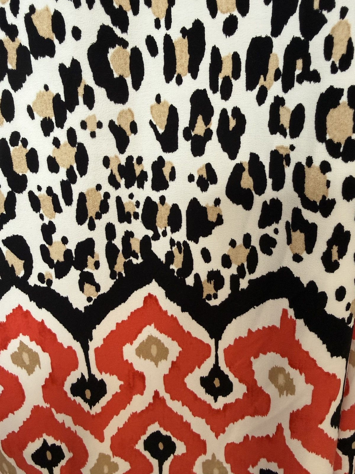 Chicos Chico’s Women’s Animal Print Shift Ikat 3/4 Sleeve Dress Size 3XL / US 20-22 - 5 Thumbnail