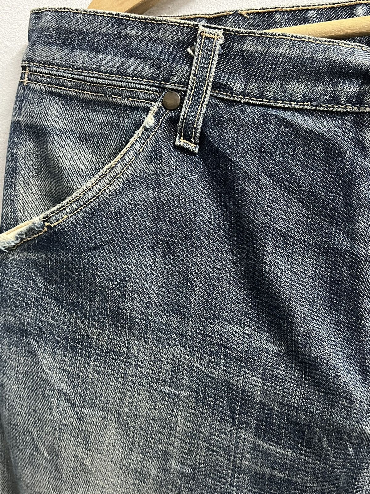 Vintage VINTAGE WRANGLER BLUE BELL SELVEDGE DENIM Size US 34 / EU 50 - 7 Thumbnail