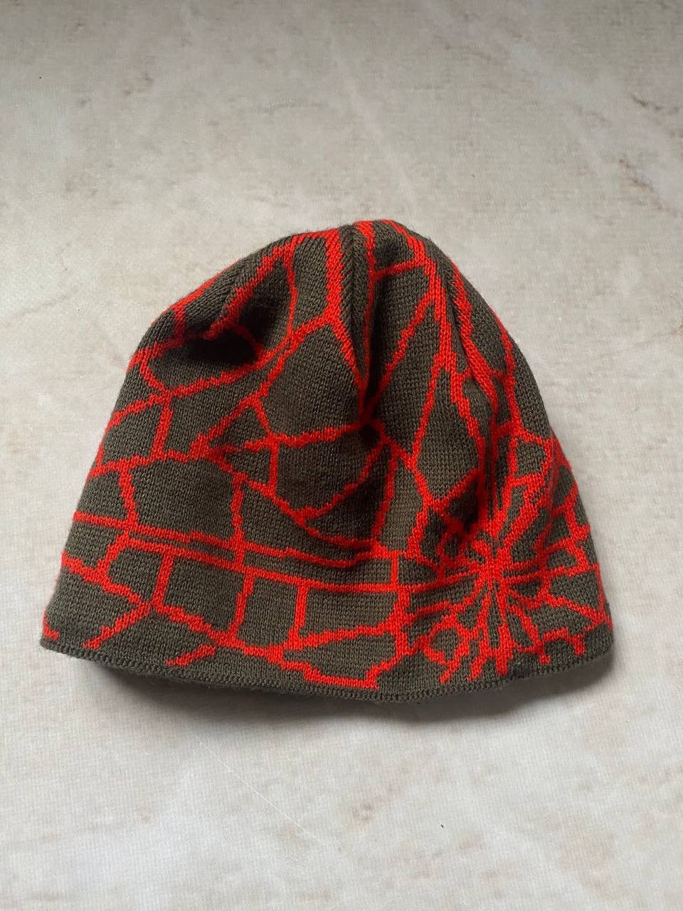 Japanese Brand Vintage Spyder Web over print Y2K Beanie Hat Size ONE SIZE - 2 Thumbnail