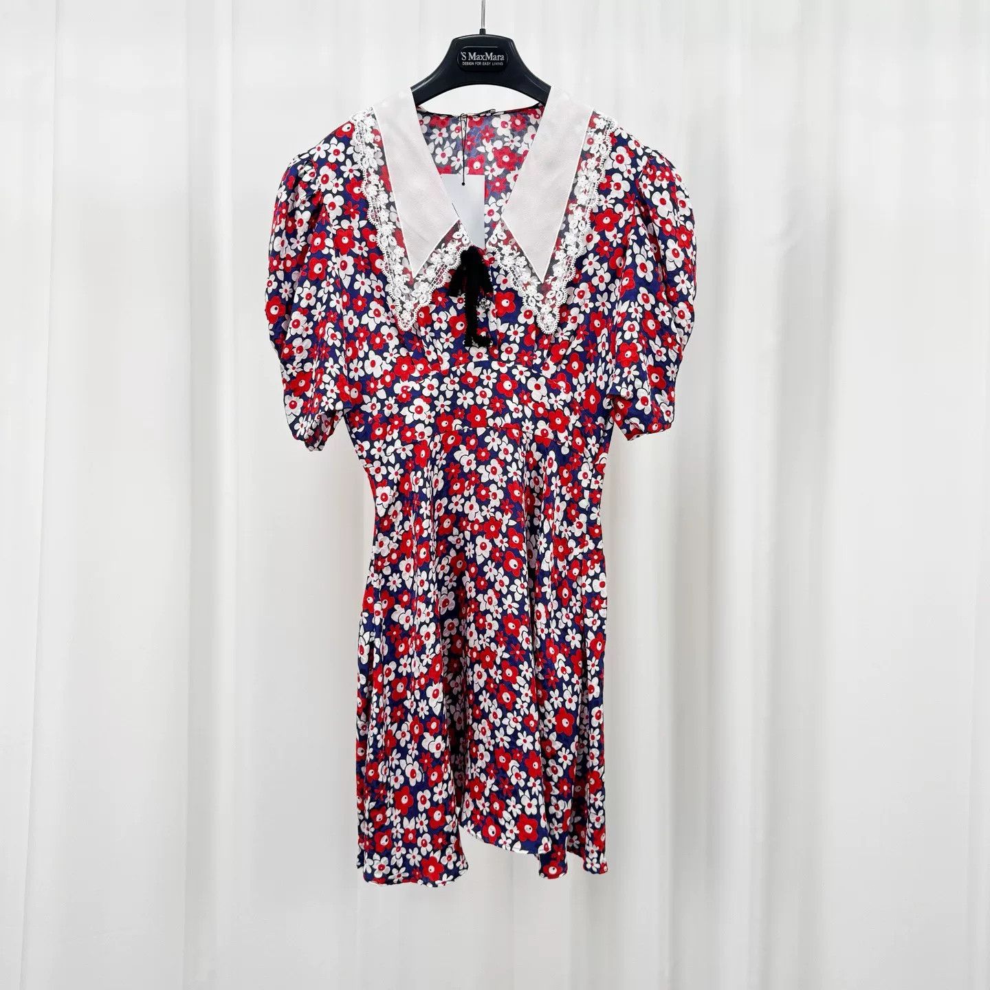 Miu Miu Miu Miu Floral Crystal Lace Dress Size XS / US 0-2 / IT 36-38 - 1 Thumbnail