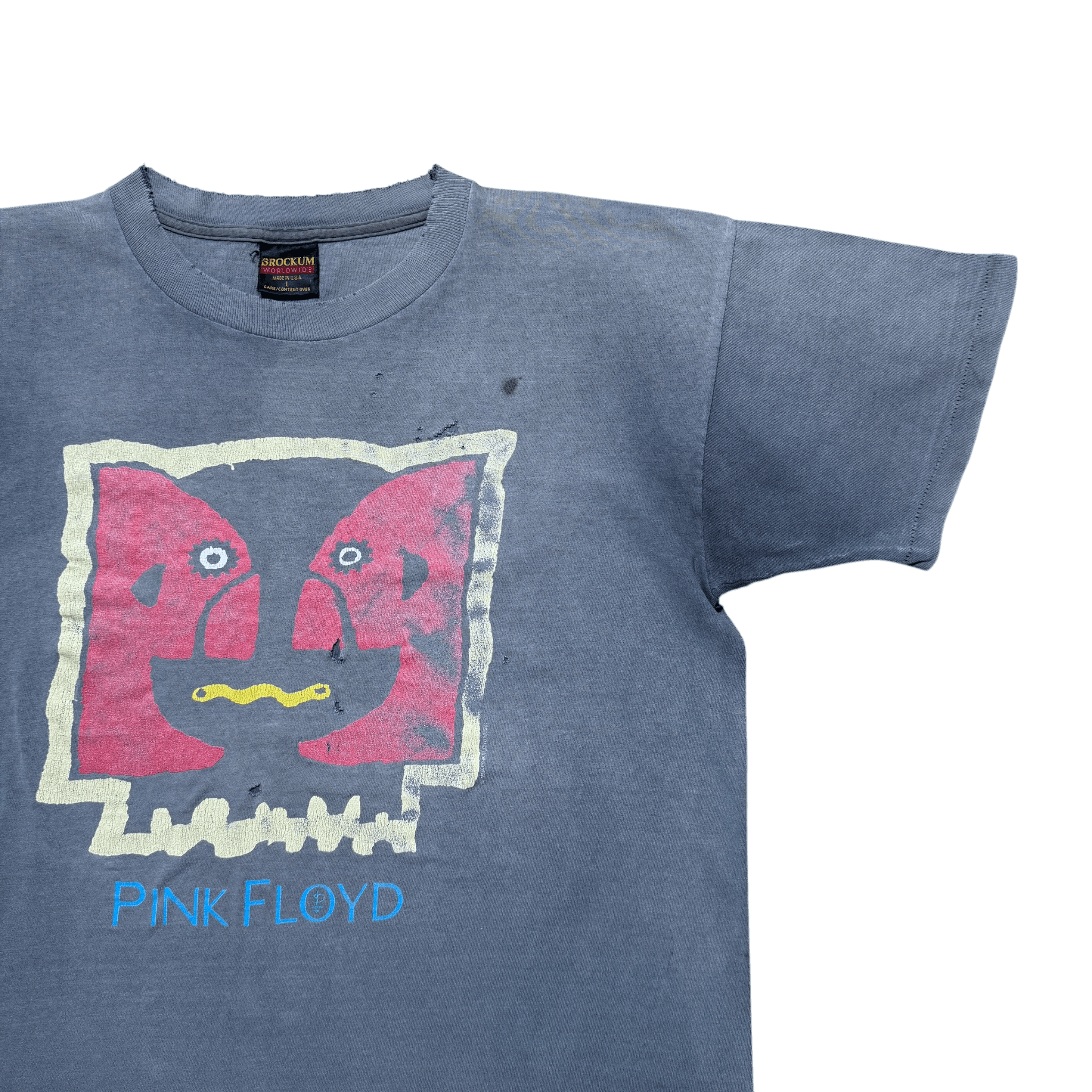 Vintage RARE Vintage Pink Floyd Division Bell Faded T-shirt Size US L / EU 52-54 / 3 - 3 Thumbnail