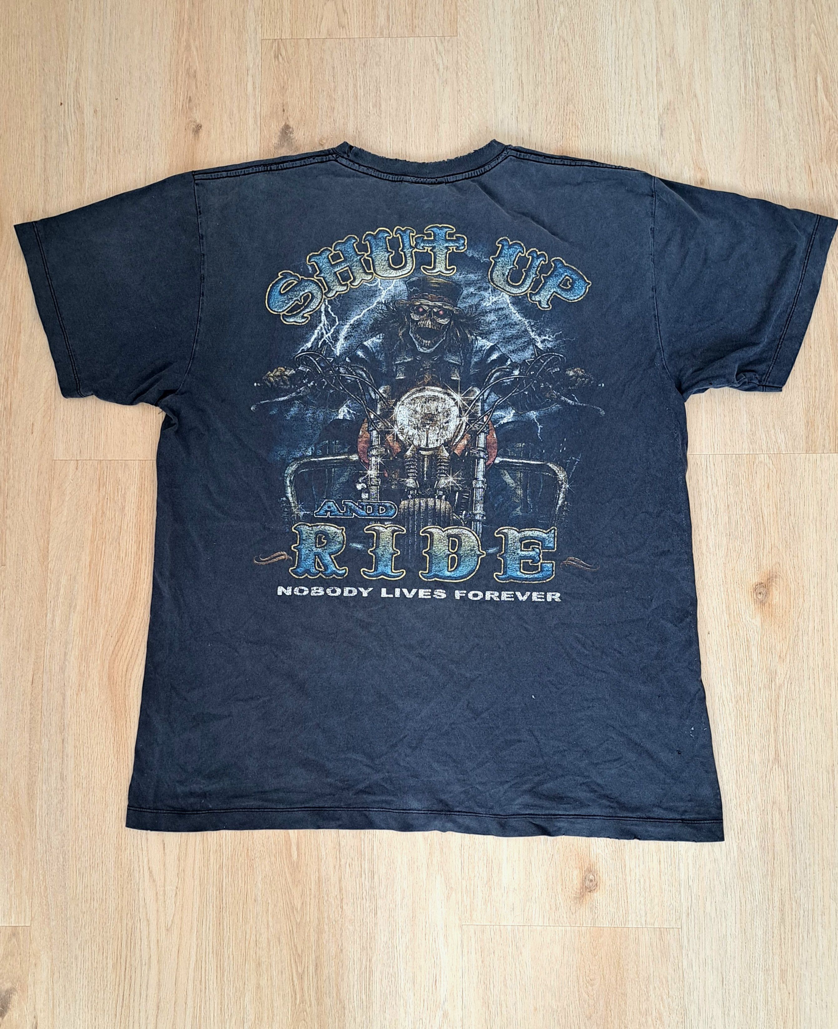Band Tees × Vintage Destroyed Rock Jang metal motors tee hard Rock XL t-shirt Size US XL / EU 56 / 4 - 1 Thumbnail