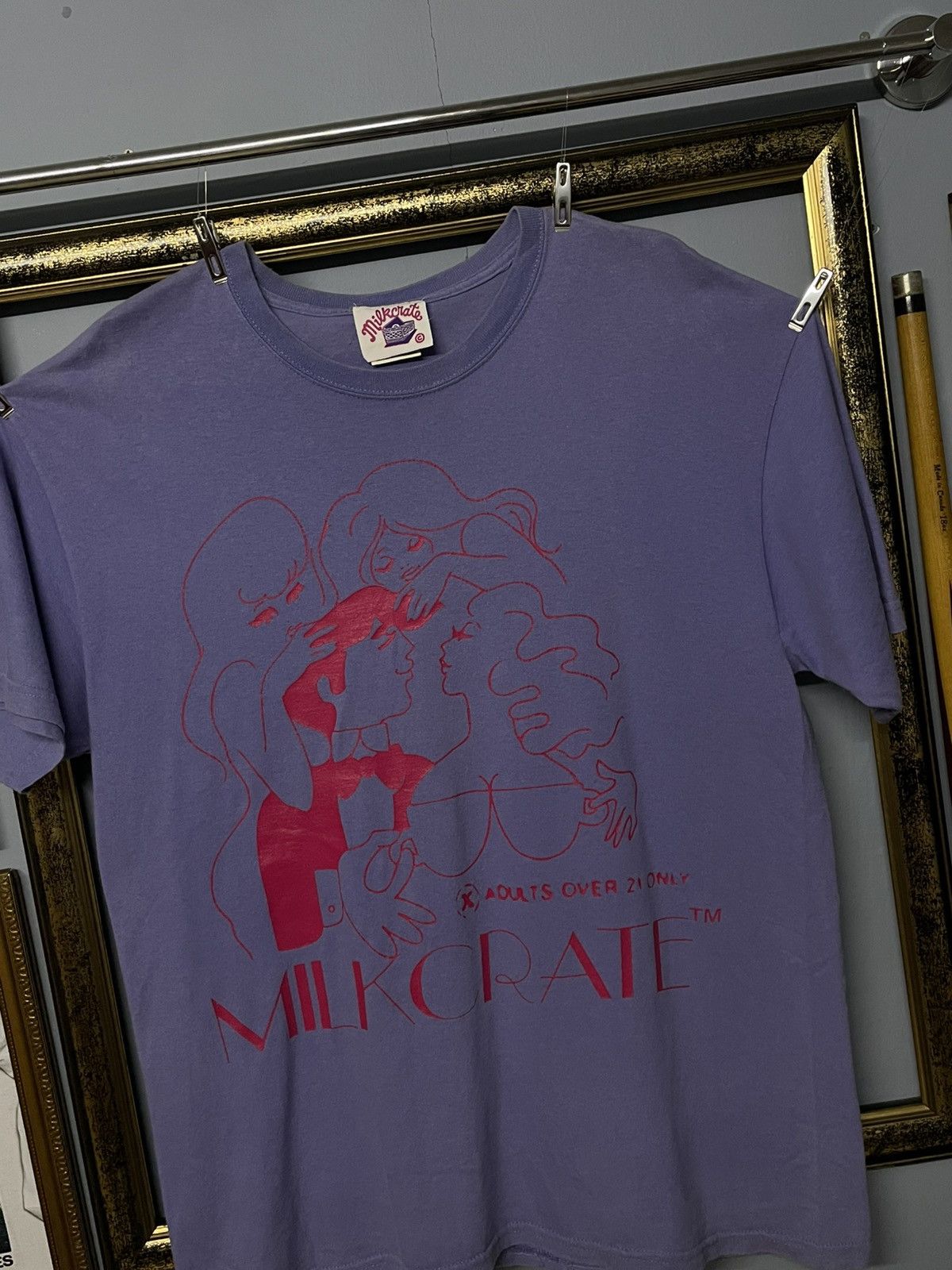 Designer × Japanese Brand × Vintage Vintage 90s Japan Designer Milkcrate Adult Over 21 Photo Tee Size US M / EU 48-50 / 2 - 2 Thumbnail