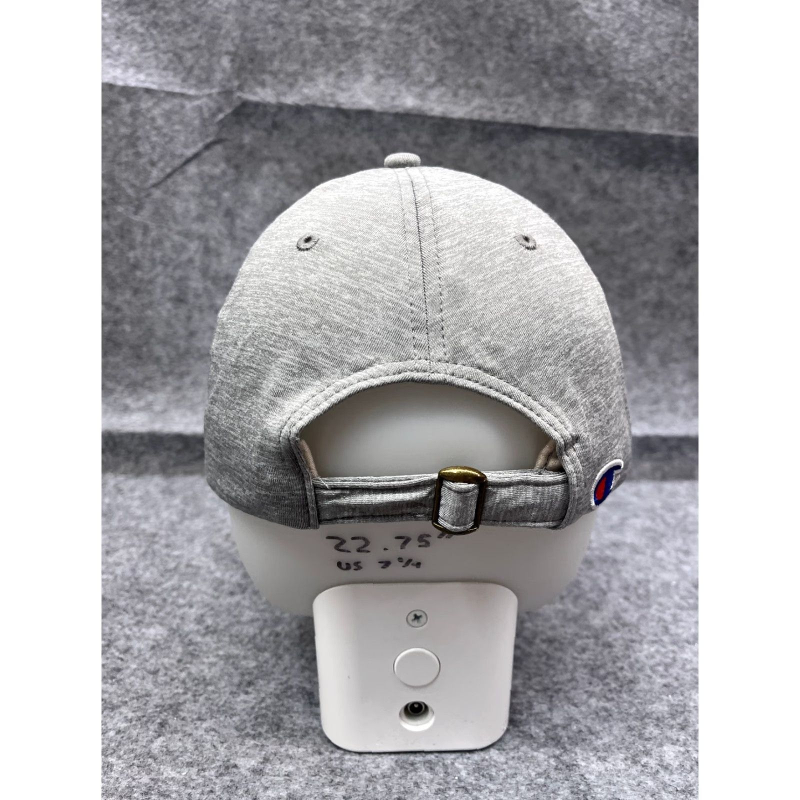 Champion Champion Hat Cap Strap Back Adult One Size Heather Gray 100% Polyester Golf Cap Adjustable Twill Logo Men Mens Size ONE SIZE - 6 Thumbnail