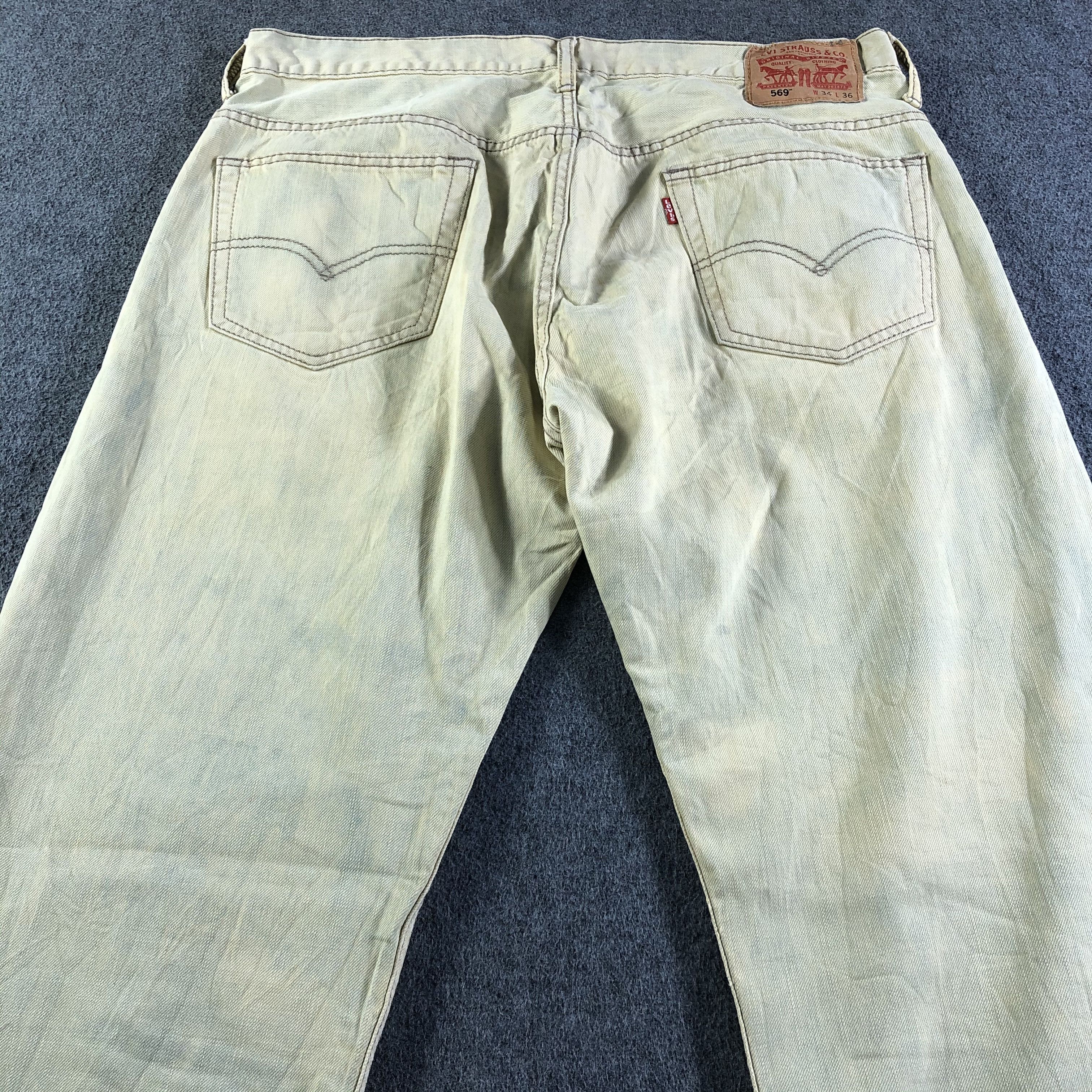 Levi's Vintage Light Wash Levis 569 Jeans-J4464 Size US 36 / EU 52 - 4 Thumbnail