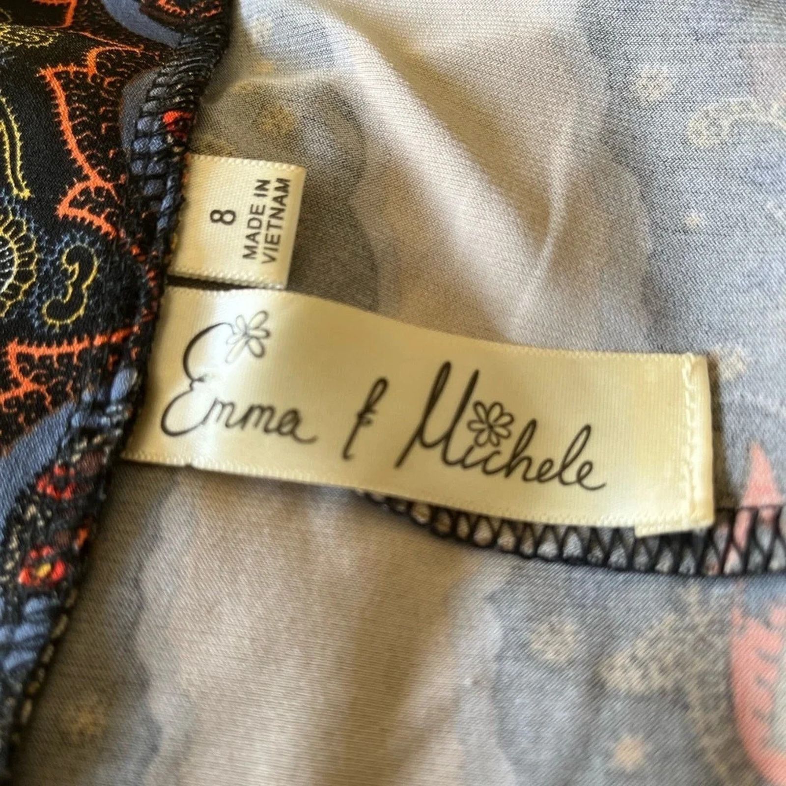The Unbranded Brand Emma & Michele paisley print midi dress, size 8 Size M / US 6-8 / IT 42-44 - 3 Thumbnail