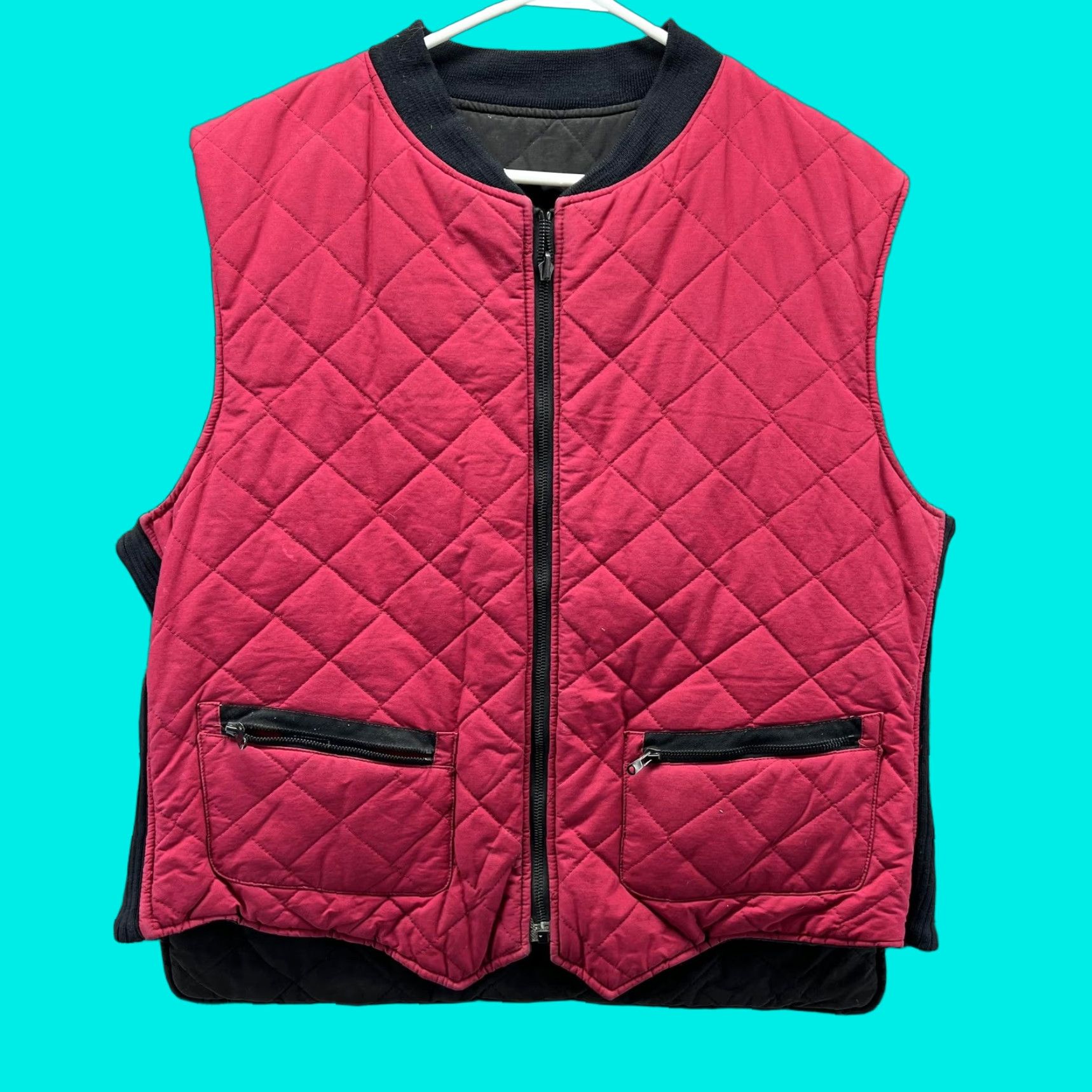 Polo Ralph Lauren VINTAGE Polo Ralph Lauren Vest Mens XL Red Black Quilted Reversible Full Zip Hunting VTG Size US XL / EU 56 / 4 - 1 Thumbnail