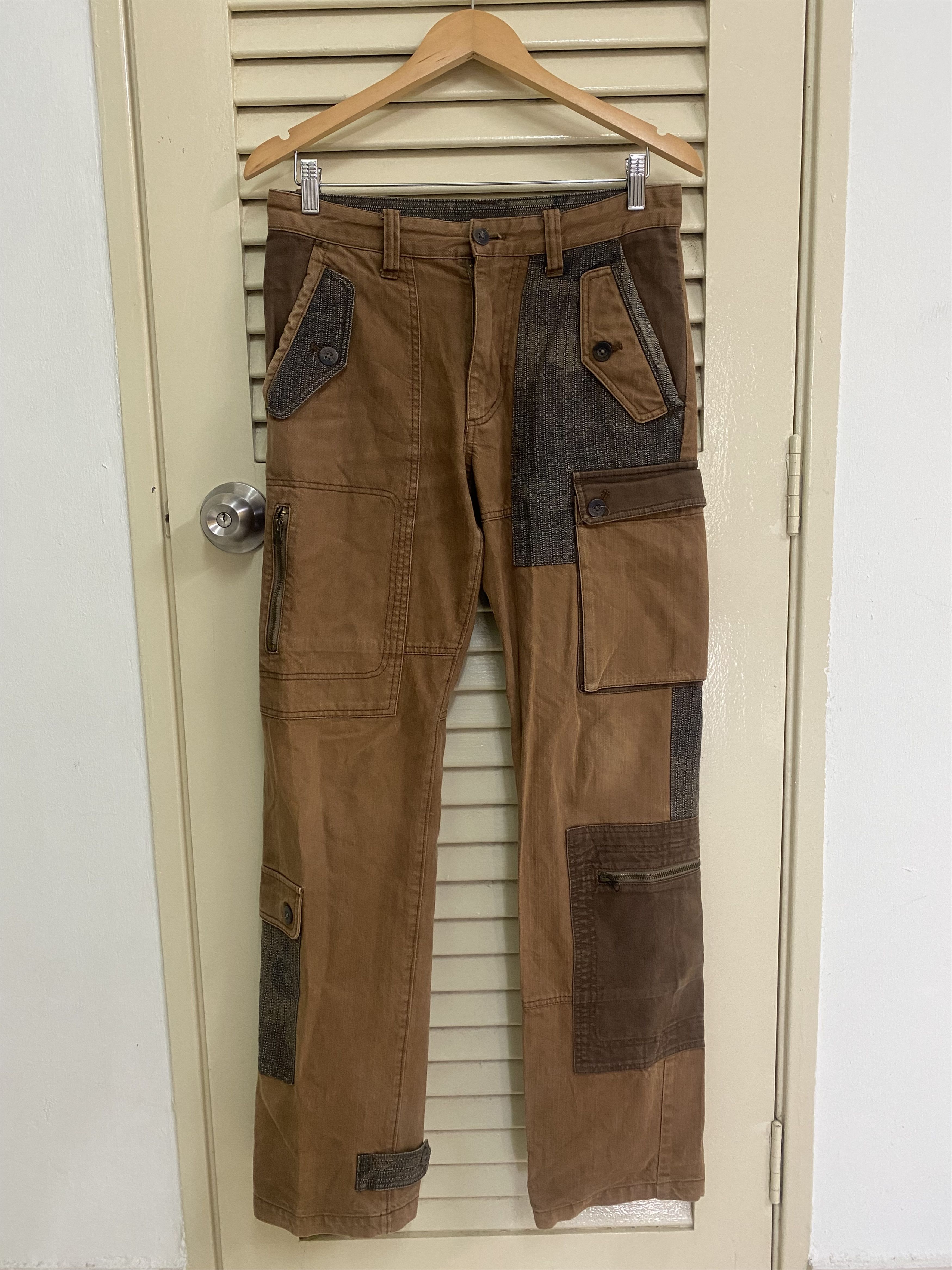 If Six Was Nine 291295 Homme Cargo Multipocket Jeans Size US 31 - 1 Thumbnail