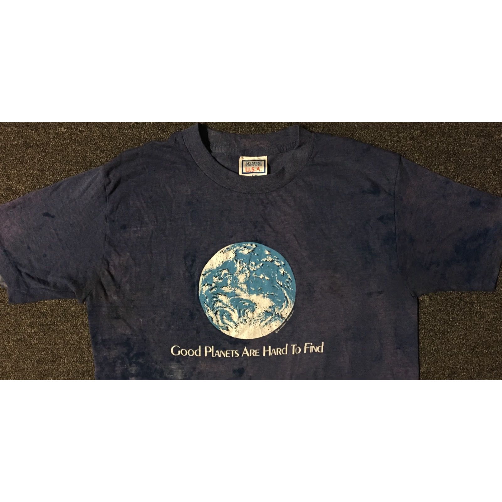 Vintage VINTAGE Good Planets Are Hard To Find Shirt S Size US S / EU 44-46 / 1 - 6 Thumbnail