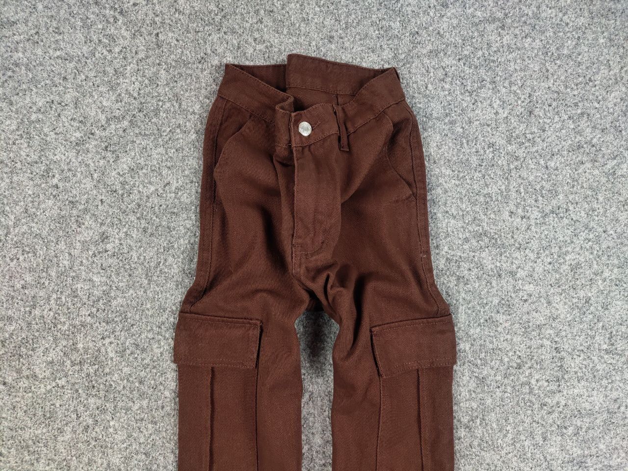 Japanese Brand Vintage 90's Japan Style Y2K Brown Denim Cargo Jeans Pants Size 26" / US 2 / IT 38 - 7 Thumbnail