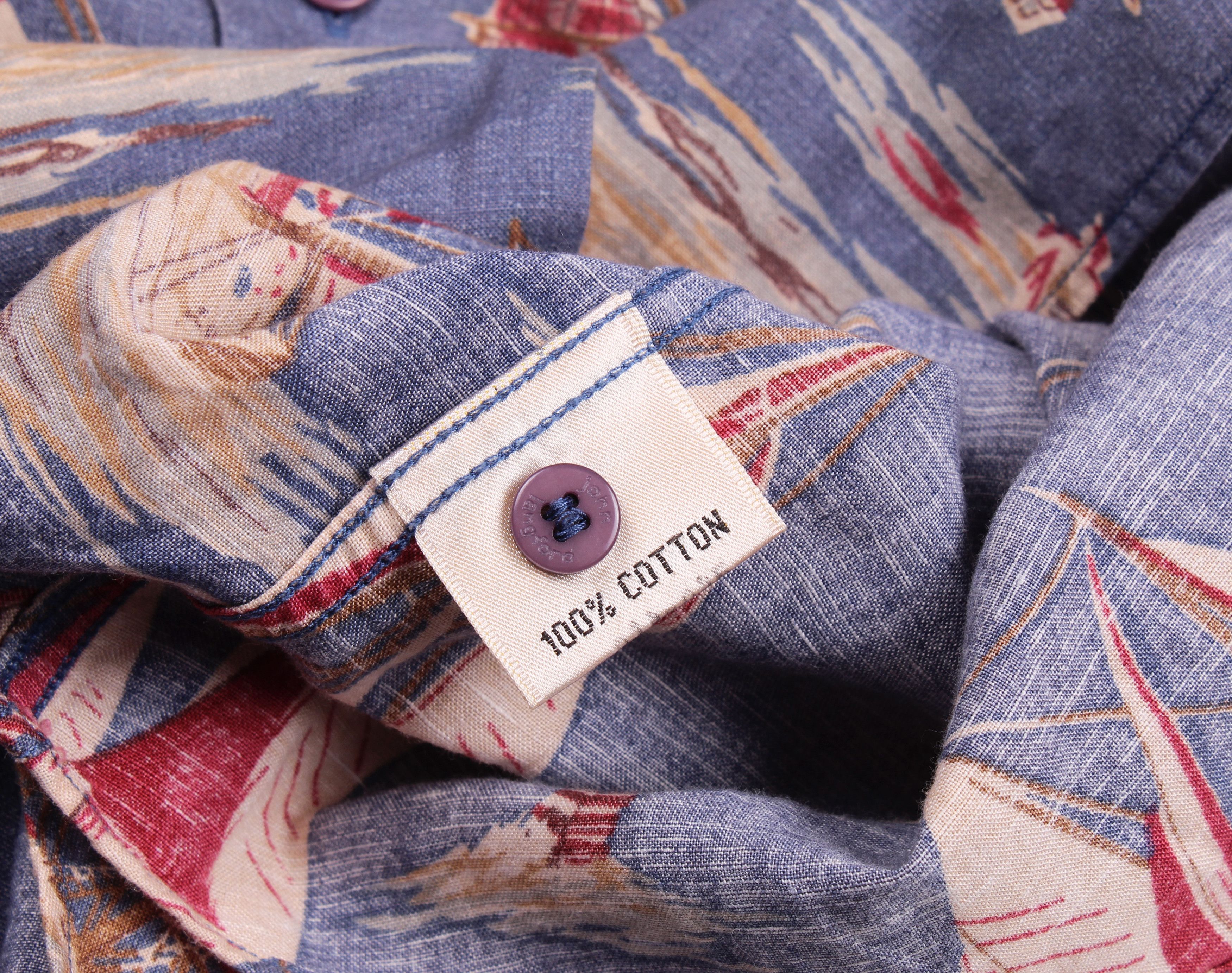 Vintage Vintage John Langford Printed Yacht Short Sleeve Shirt Size US XL / EU 56 / 4 - 5 Thumbnail