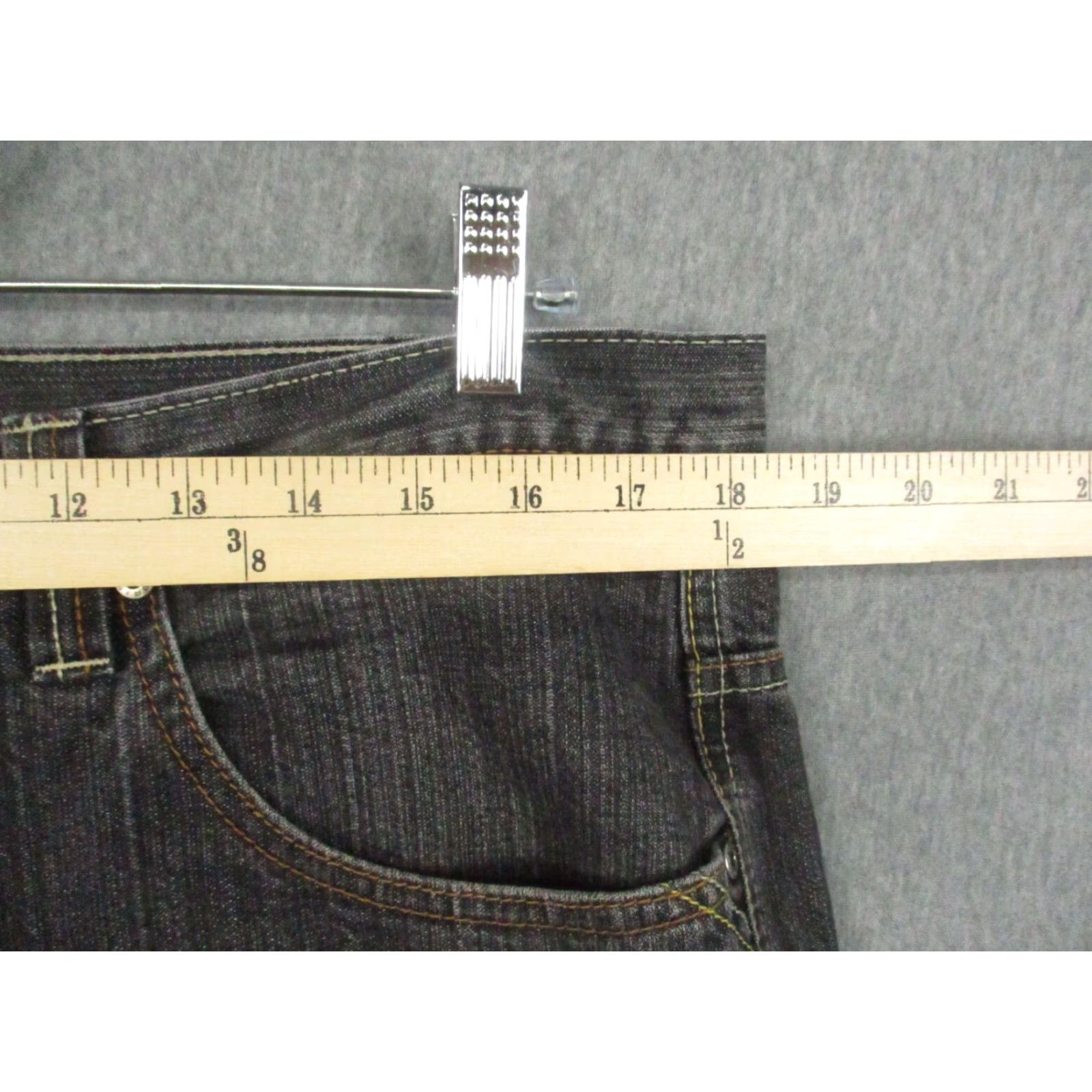 Rocawear Rocawear Jeans Men 36x33 Baggy Loose Fit Black Wash Denim Hip Hop Y2K Distressed Jeans Mens 36” Waist 33” Inseam Size US 36 / EU 52 - 5 Thumbnail