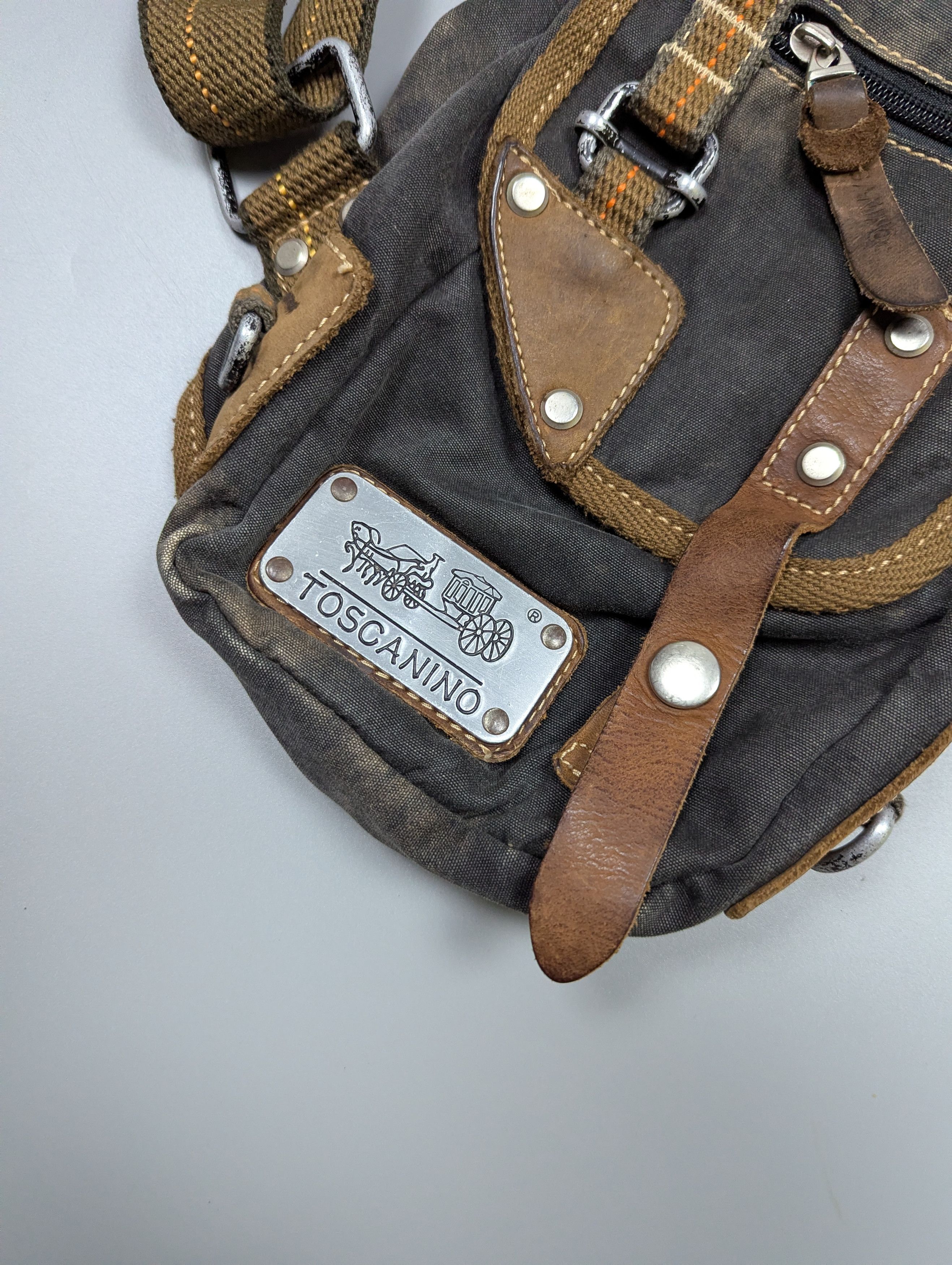 Vintage Toscanino VTG Italy Y2K Distressed Denim Crossbody Size ONE SIZE - 3 Thumbnail