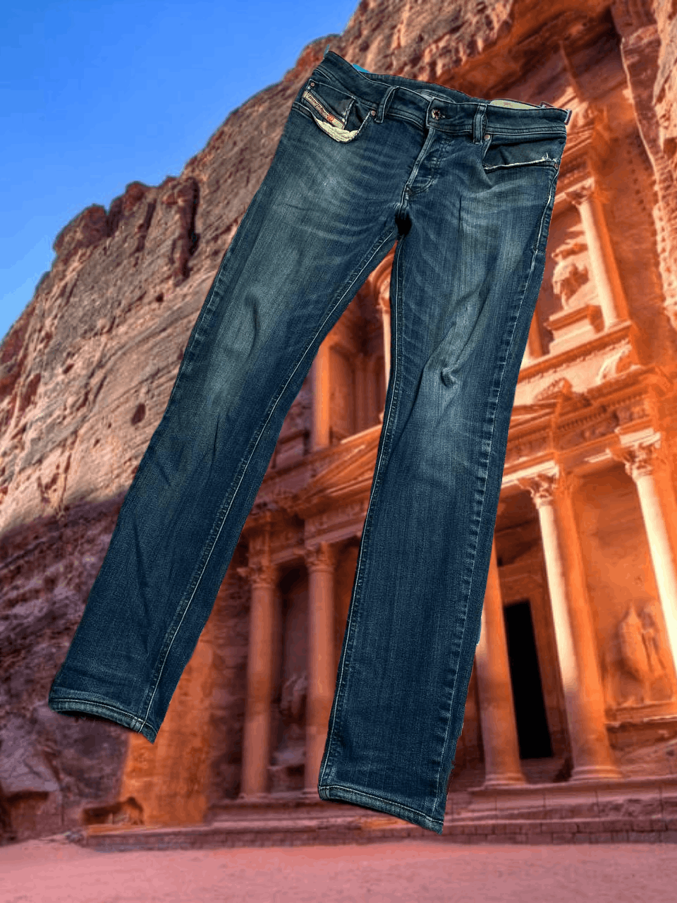 Diesel Denim pants vintage Diesel TROXER blue jeans Y2K Size US 28 / EU 44 - 1 Thumbnail