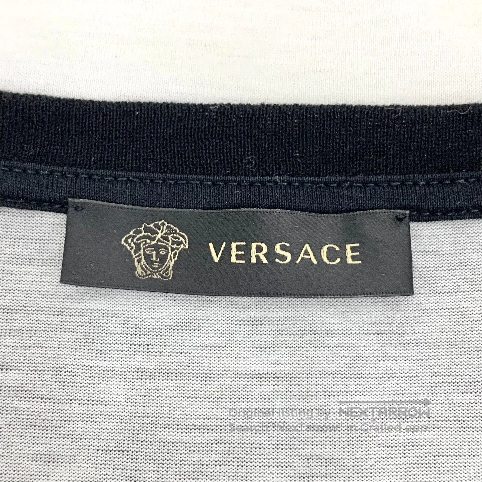 Versace Versace White Baroque Print Cotton T-Shirt. Size US M / EU 48-50 / 2 - 5 Thumbnail