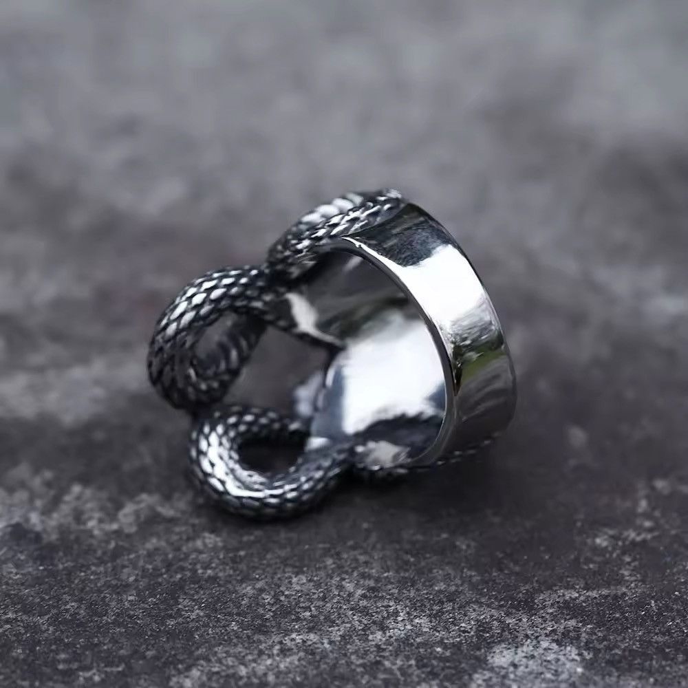 Jewelry Scandinavian snake Animal Ring Jewelry Amulet Size ONE SIZE - 2 Thumbnail