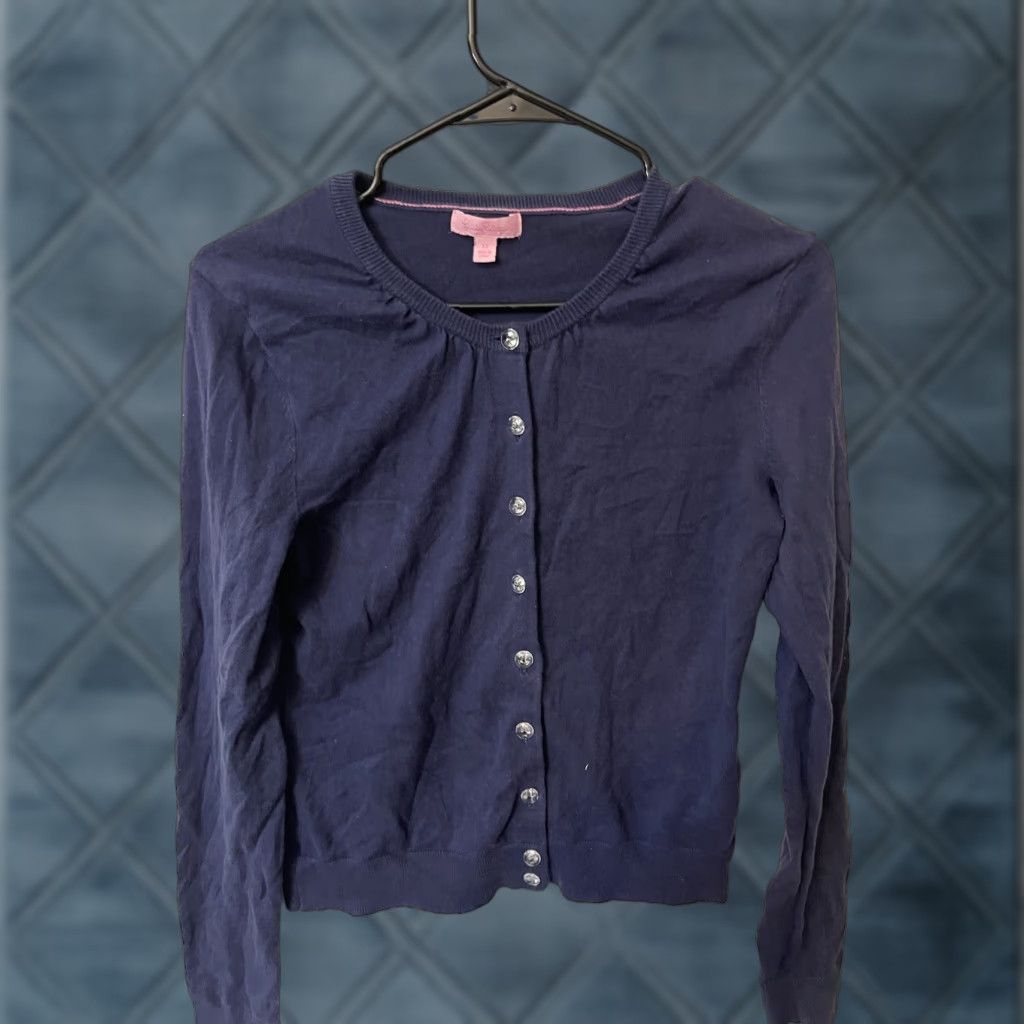 Lilly Pulitzer Lilly Pulitzer Cardigan Sweater Women's XS Navy Blue Long Sleeve Button Up Classic Preppy Size XS / US 0-2 / IT 36-38 - 1 Thumbnail