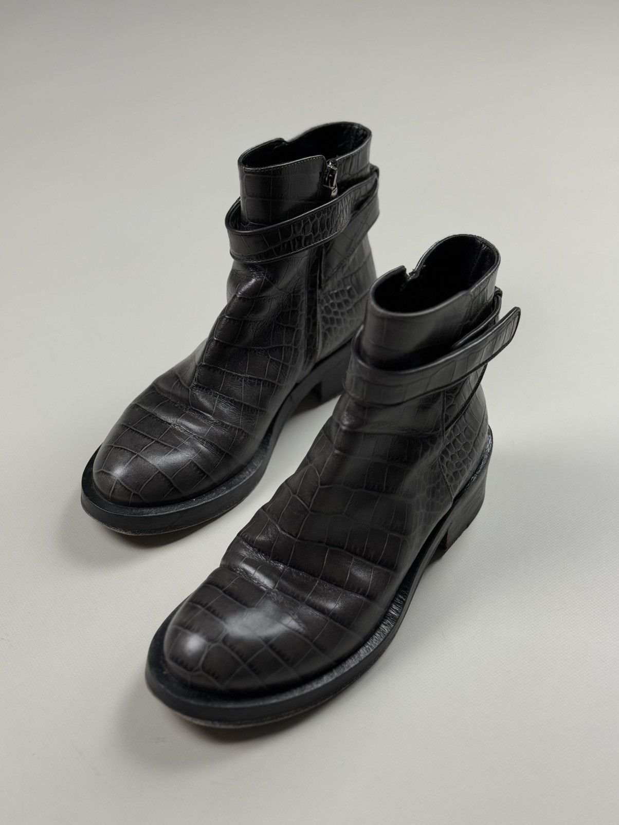 DOROTHEE SCHUMACHER Schumacher Ladies Leather Ankle Zip Combat Boots Size 38 Size US 8 / IT 38 - 10 Thumbnail