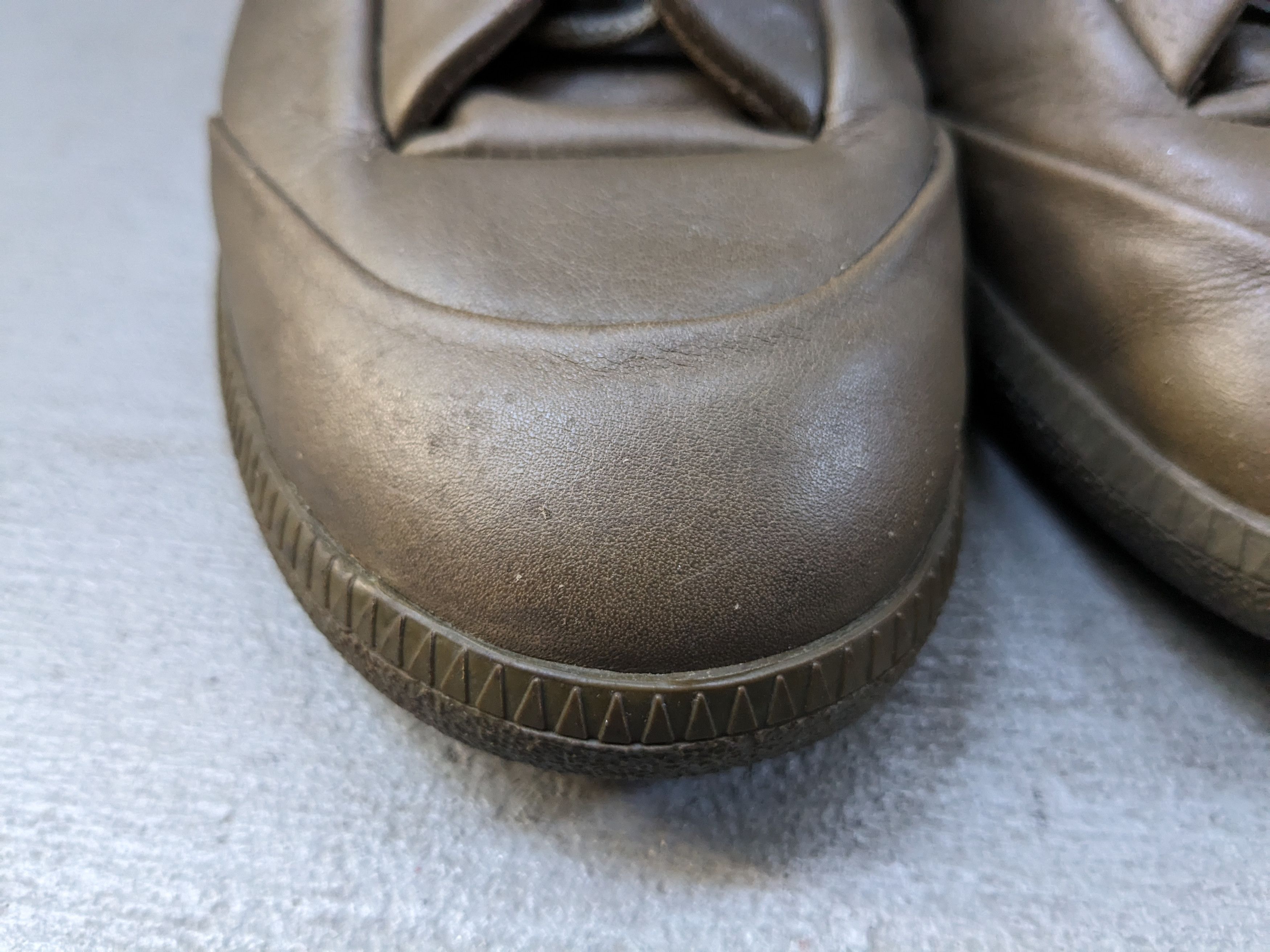 Maison Margiela Maison Margiela Future 9 Olive Green Leather High Tops Size US 9 / EU 42 - 5 Thumbnail