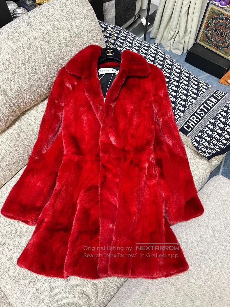 Dior Dior Mink mink fur long-sleeved medium-length coat Size XS / US 0-2 / IT 36-38 - 2 Thumbnail