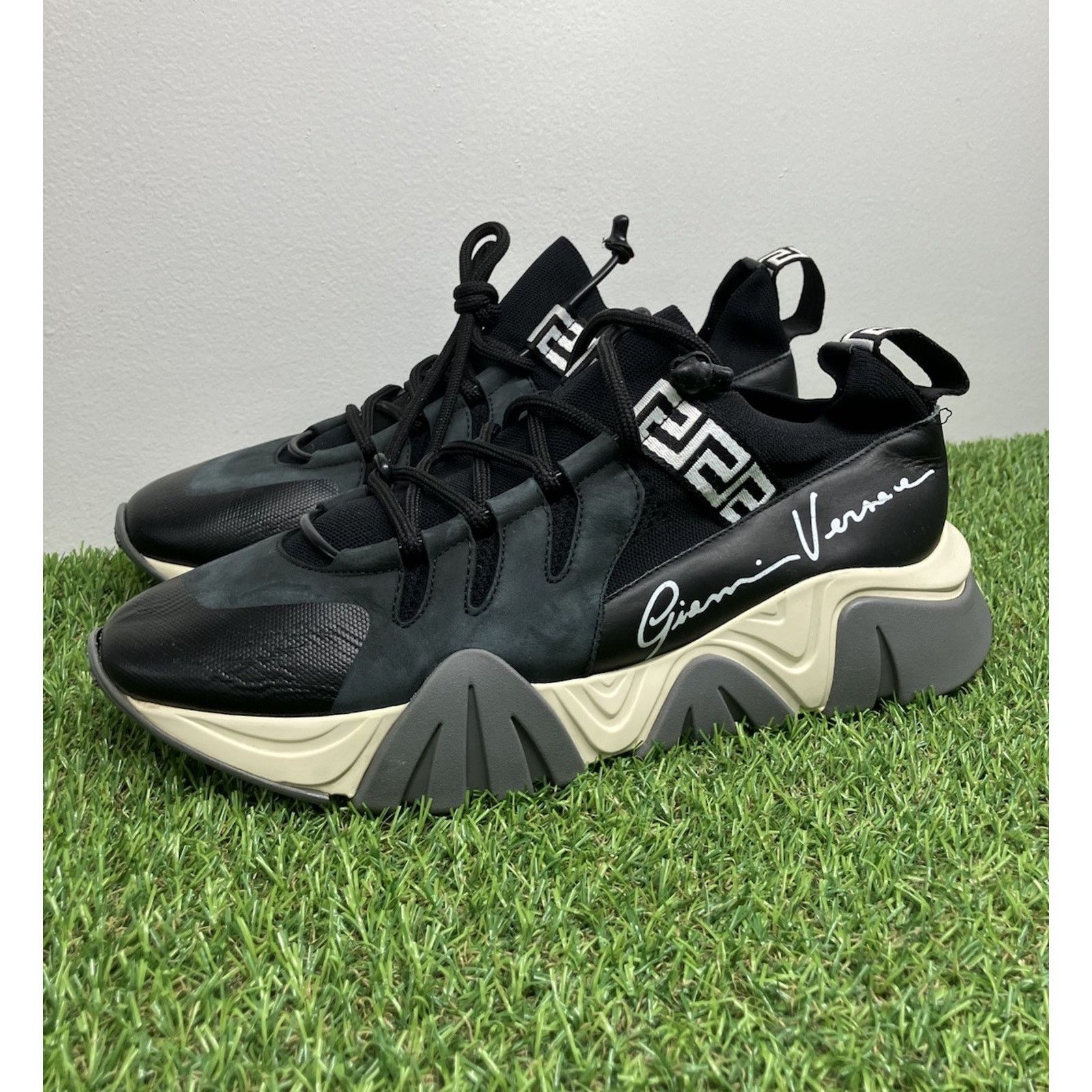 Versace Squalo Signature Sneaker 'Black' GREAT CONDITION!