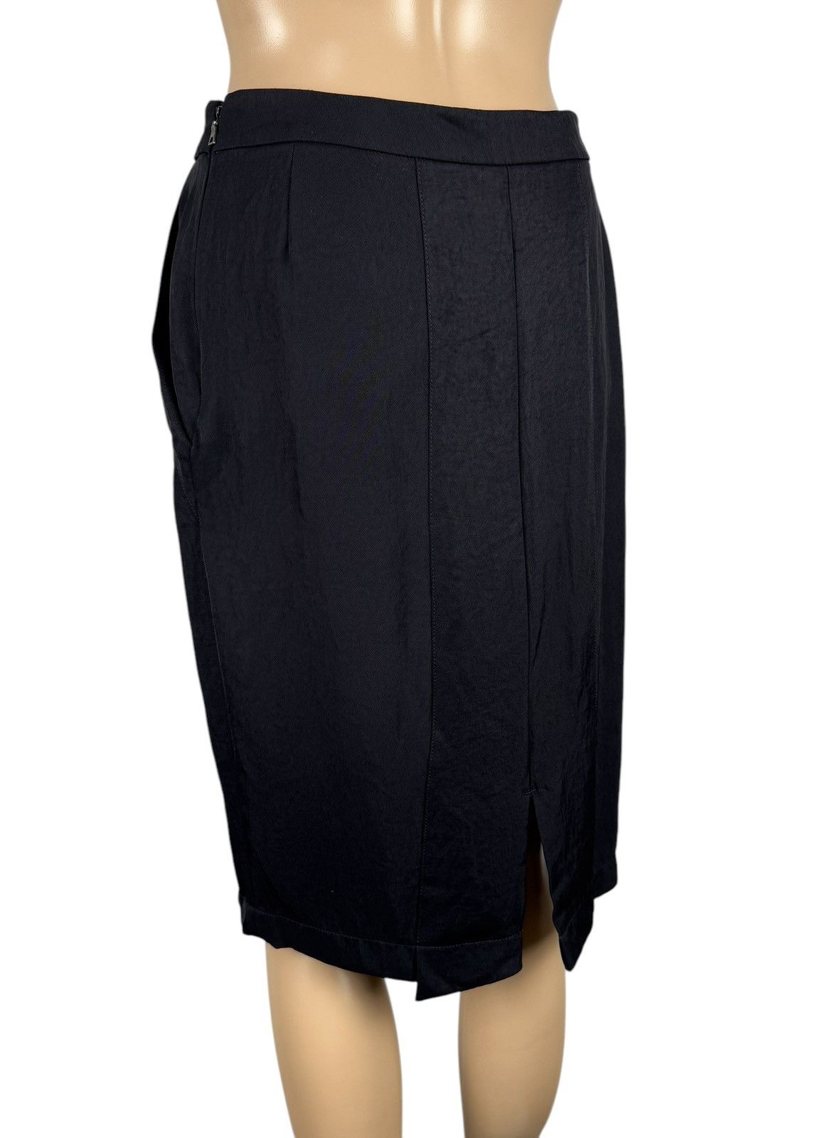 Prada Prada Black Midi Skirt Triacetate size 42 Size 28" / US 6 / IT 42 - 6 Thumbnail