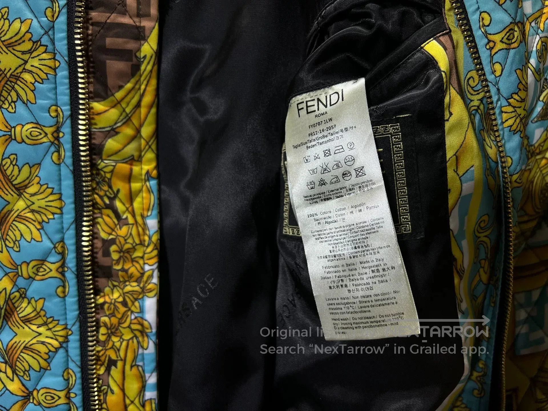 Versace Versace Men's Autumn Winter Cotton Jacket. Size US L / EU 52-54 / 3 - 7 Thumbnail