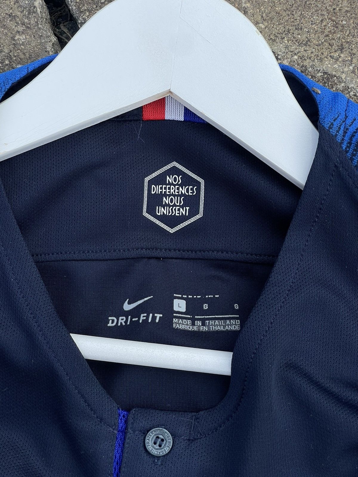 Nike 2018 Nike France blue soccer jersey FFF world cup Size US L / EU 52-54 / 3 - 5 Thumbnail