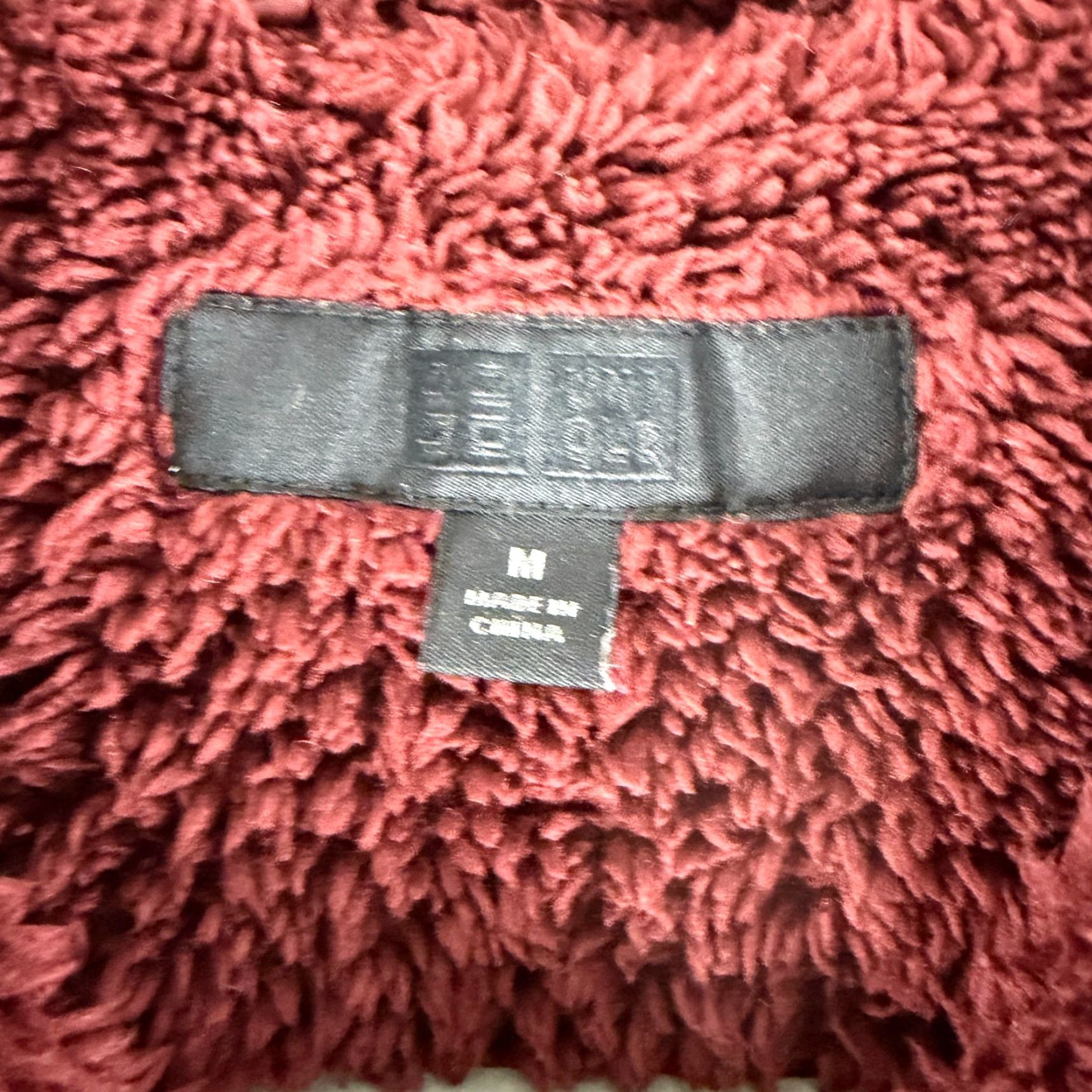 Uniqlo Uniqlo Quilted Boa Parker Jacket Womens M Maroon Full Zip Hooded Sherpa LS Size M / US 6-8 / IT 42-44 - 7 Thumbnail