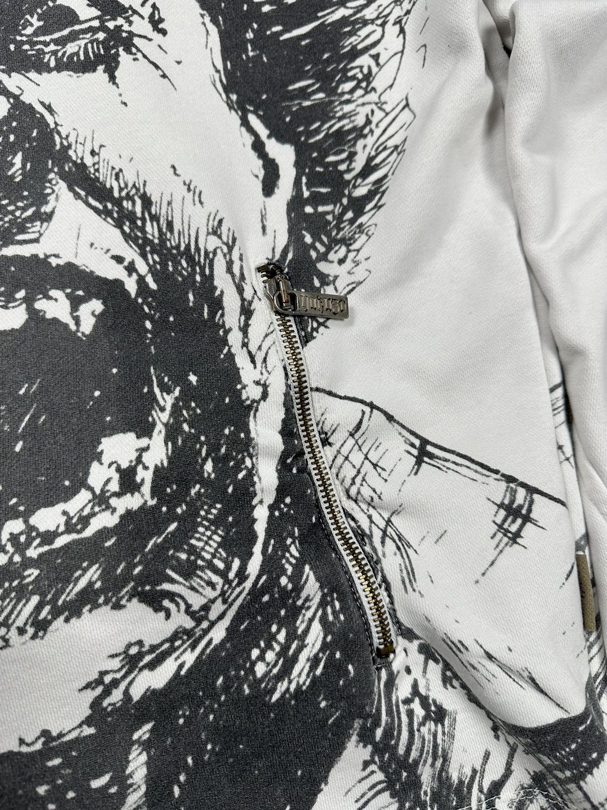 Japanese Brand × Vintage Vintage Y2K Yakuza Mafia Screaming Man Hoodie Archive Size US M / EU 48-50 / 2 - 7 Thumbnail