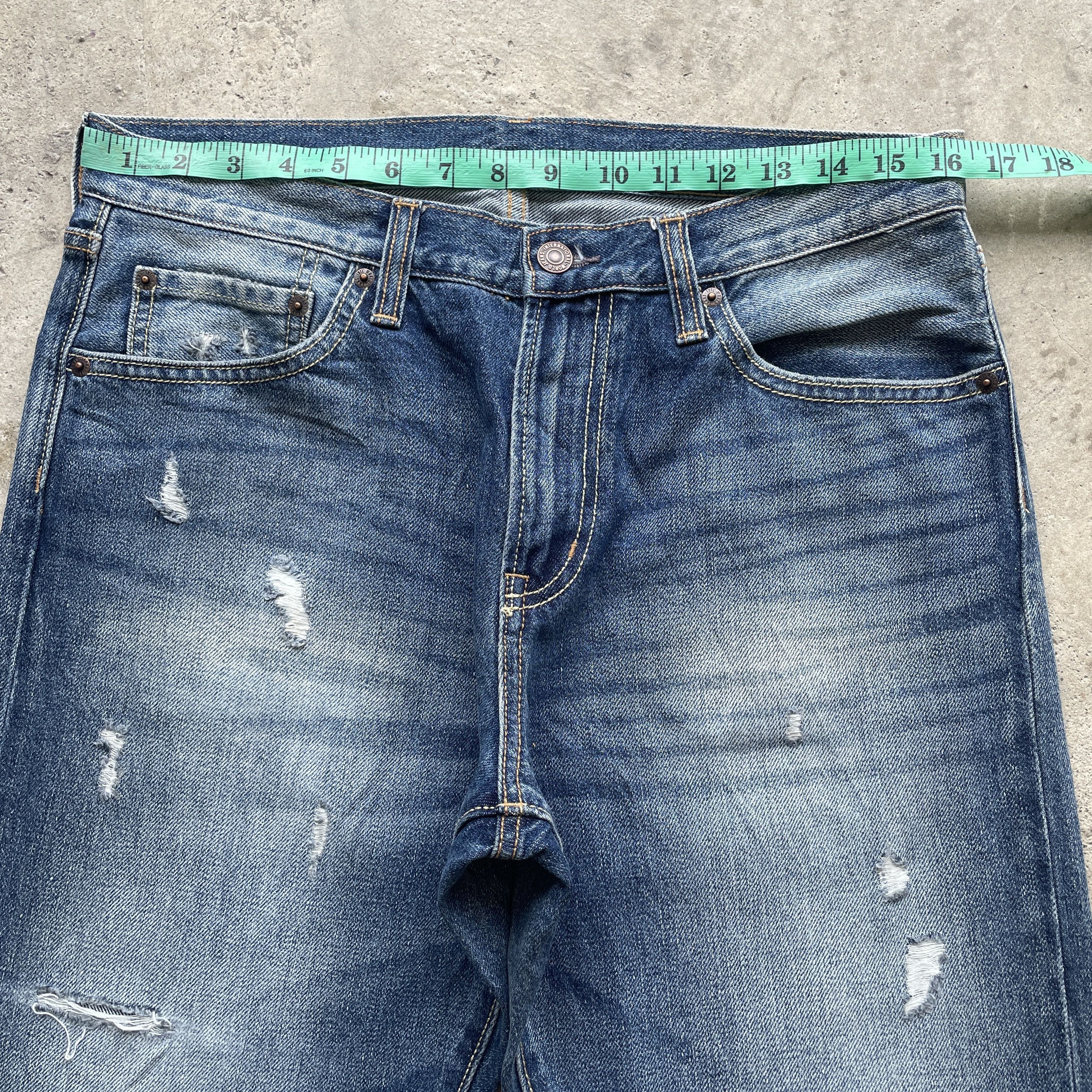 Japanese Brand Vintage Japanese Stonewashed Distressed Faded Jeans Pants Size US 33 - 5 Thumbnail