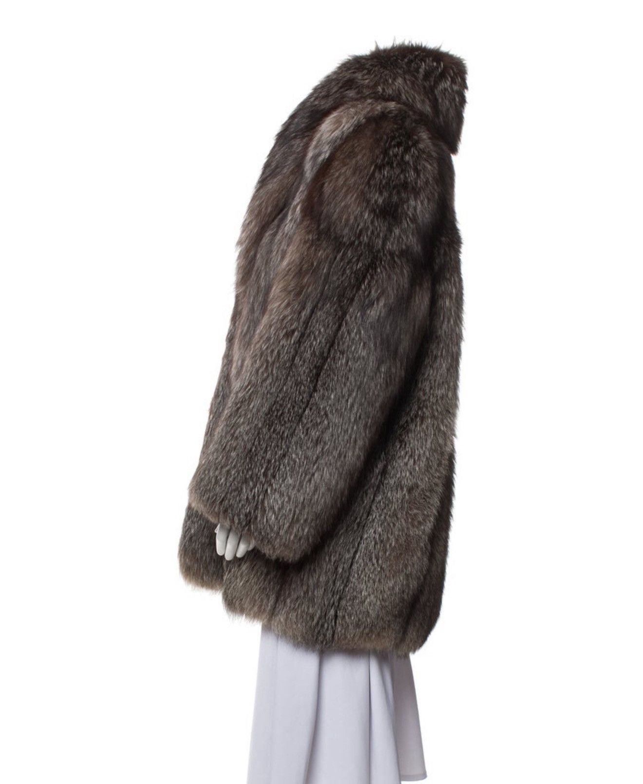 Revillon Fox Fur Coat Size L / US 10 / IT 46 - 3 Thumbnail