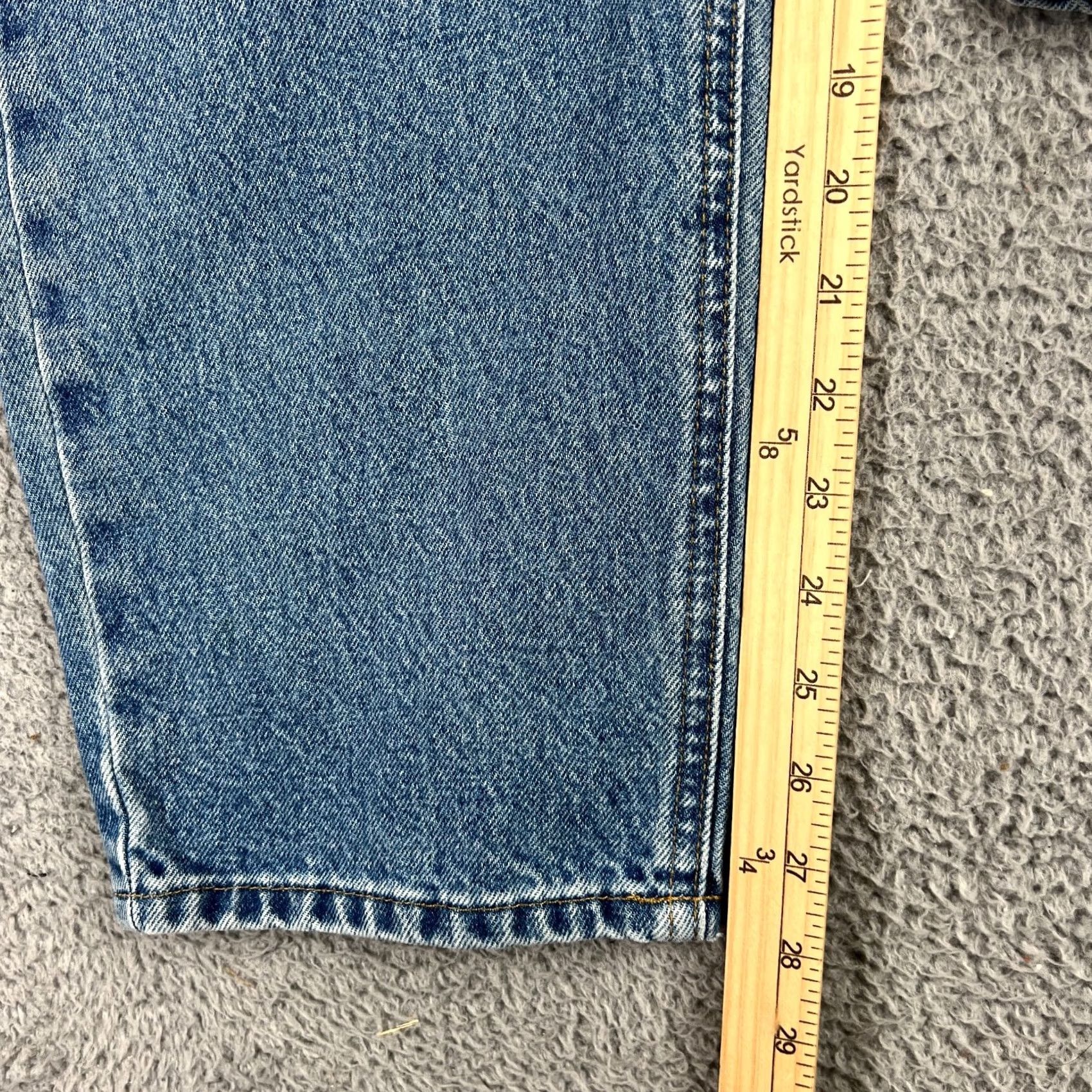 Carhartt VINTAGE Carhartt Jeans Mens 36x28 Blue Relaxed Fit Straight Denim Workwear B17-DST Size US 36 / EU 52 - 3 Thumbnail