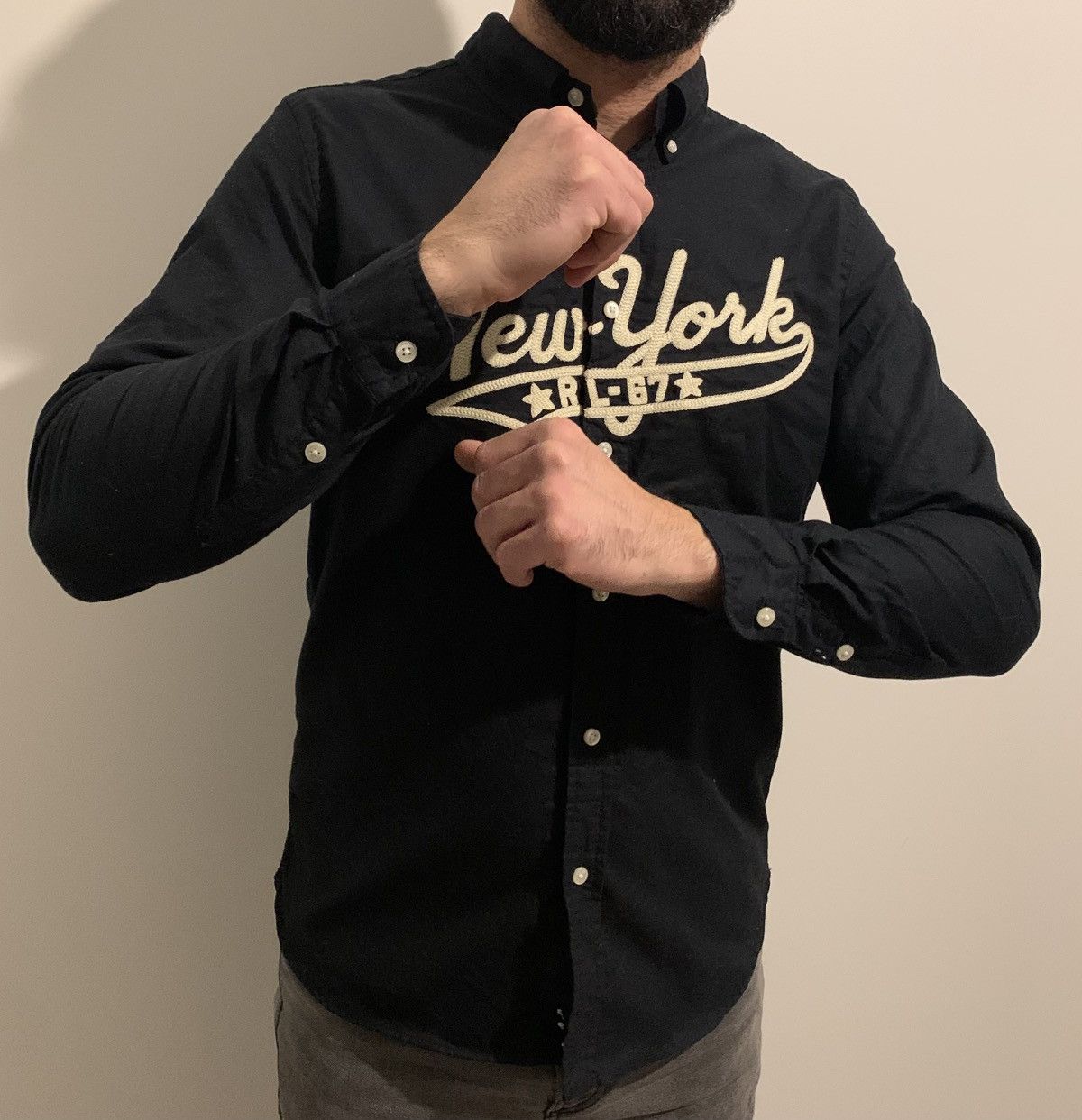 Limited Edition Ralph Lauren RL 67 Shirt – Black Vintage