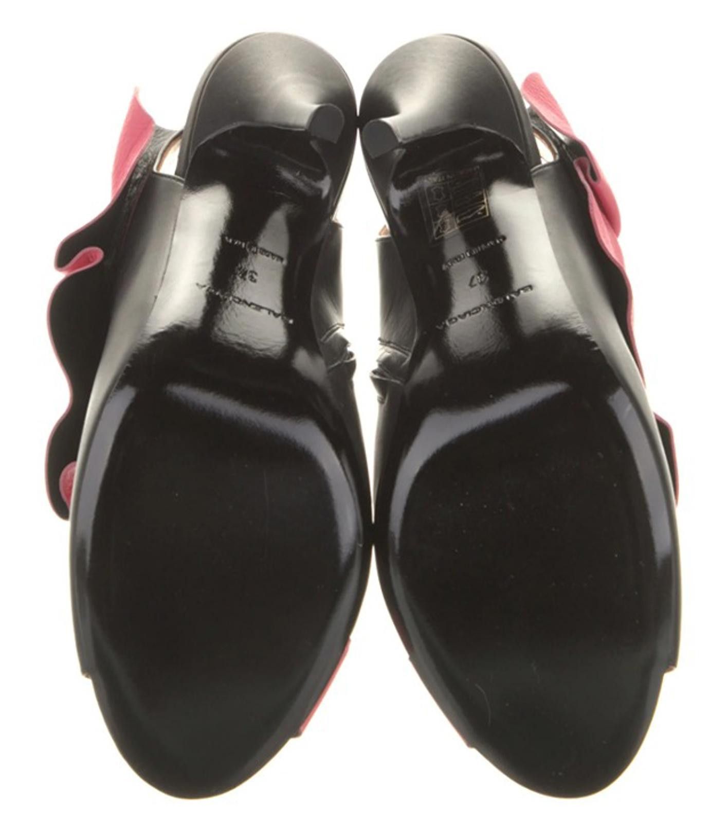 Balenciaga Balenciaga Mules w/ Leather Ruffle - SIZE 7 Size US 7 / IT 37 - 5 Thumbnail
