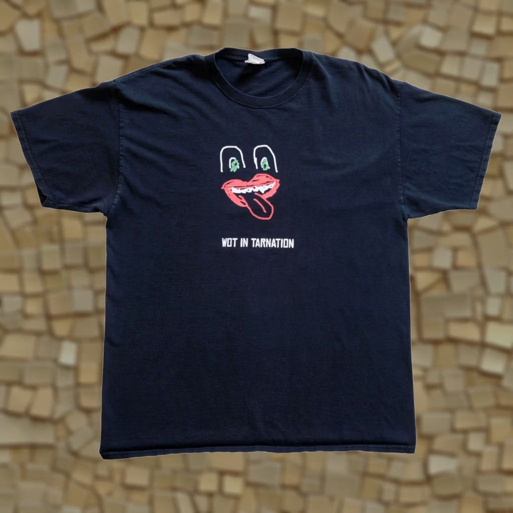 Fruit Of The Loom VINTAGE Fruit of the Loom Graphic Print T-Shirt XL Black Men Short Sleeve Crew Neck Art Funny 2000s Size US XL / EU 56 / 4 - 1 Thumbnail