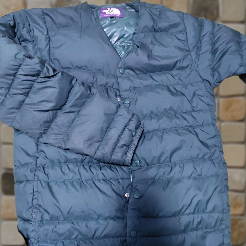 The North Face The North Face Purple Label Cardigan Jacket M Men Lightweight Down Nylon Green Pattern Solid 90s Outdoor Casual Mens Size US M / EU 48-50 / 2 - 1 Thumbnail