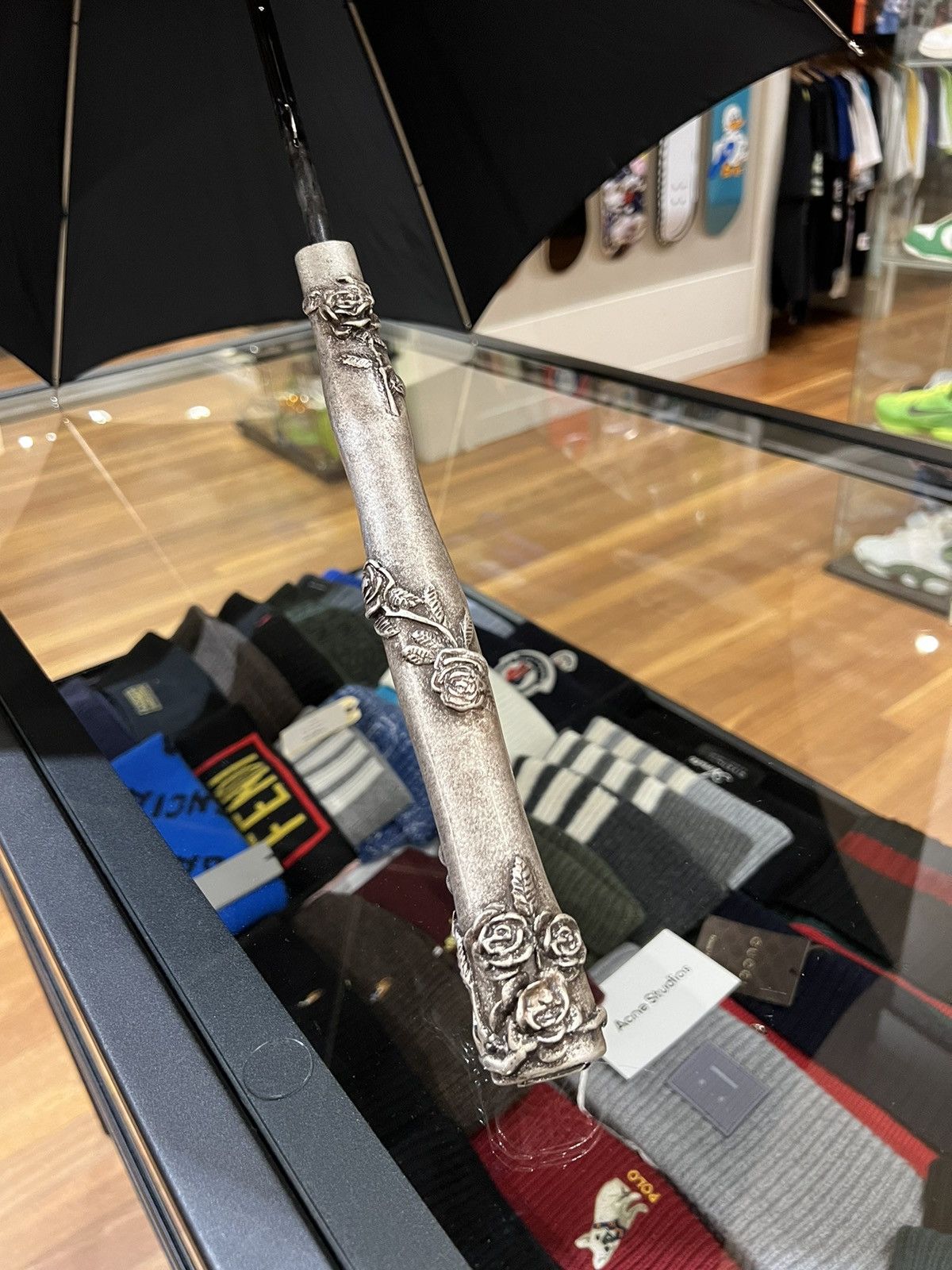 Enfants Riches Deprimes Enfants Riches Deprimes Rose Thorn Handle Umbrella Size ONE SIZE - 1 Thumbnail