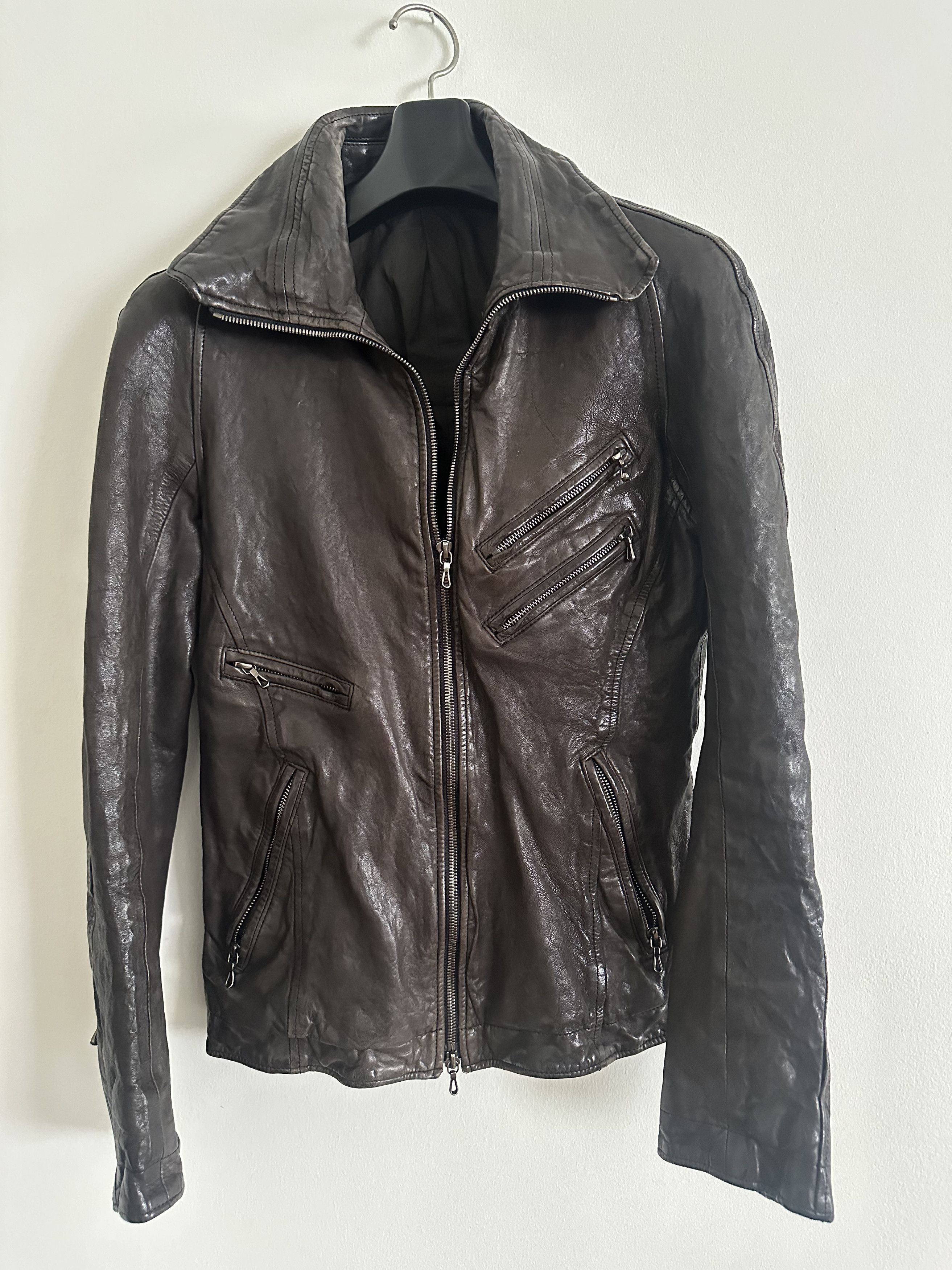 ジャケット・アウター JULIUS COVERED NECK MA-1 Zip Up Jacket Julius Jut Neck Leather Jacket (09 mid winter)