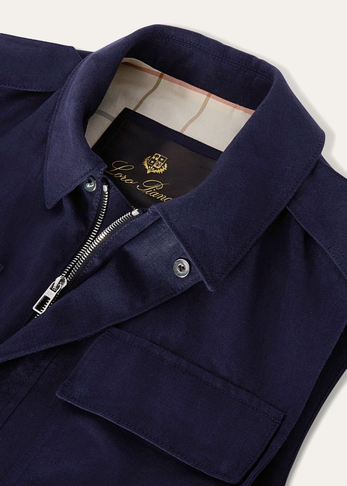 Loro Piana o1srvl11e1224 Tropical Linen Nevado Vest in Navy Blue Size US M / EU 48-50 / 2 - 3 Thumbnail