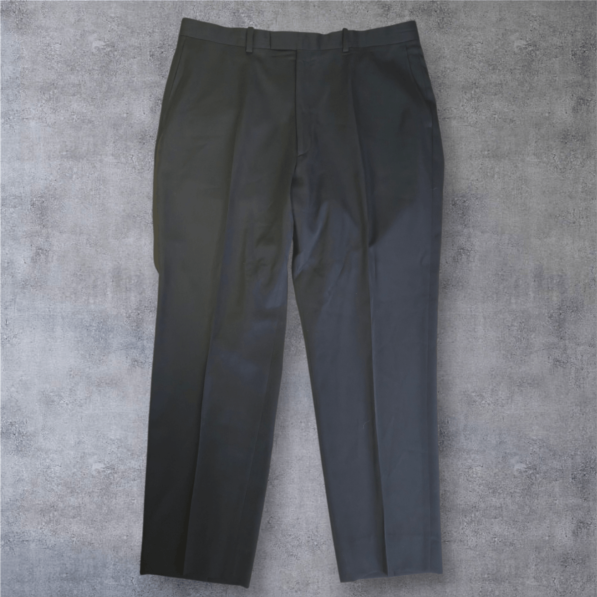 Burberry Dark Chocolate Wool Gabardine Pleated Trousers