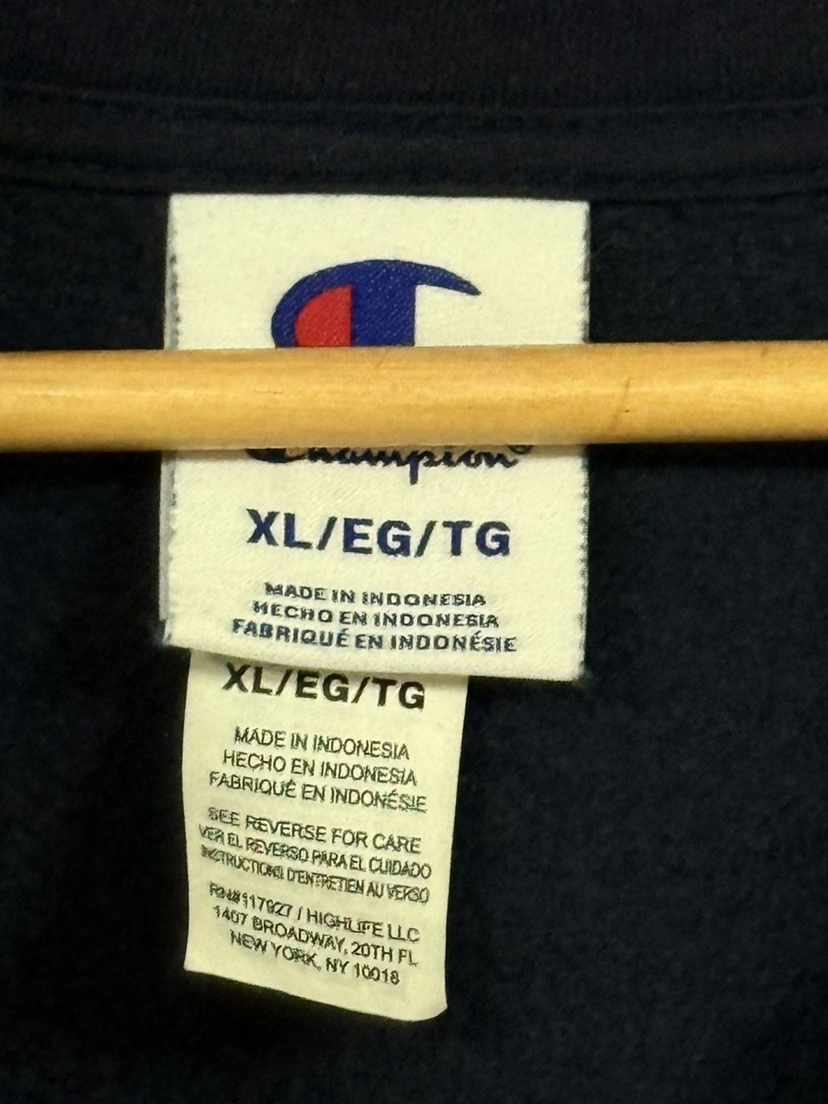 Champion Champion Quarter Zip Fleece Sweatshirt XL Navy Vintage Size US XL / EU 56 / 4 - 2 Thumbnail