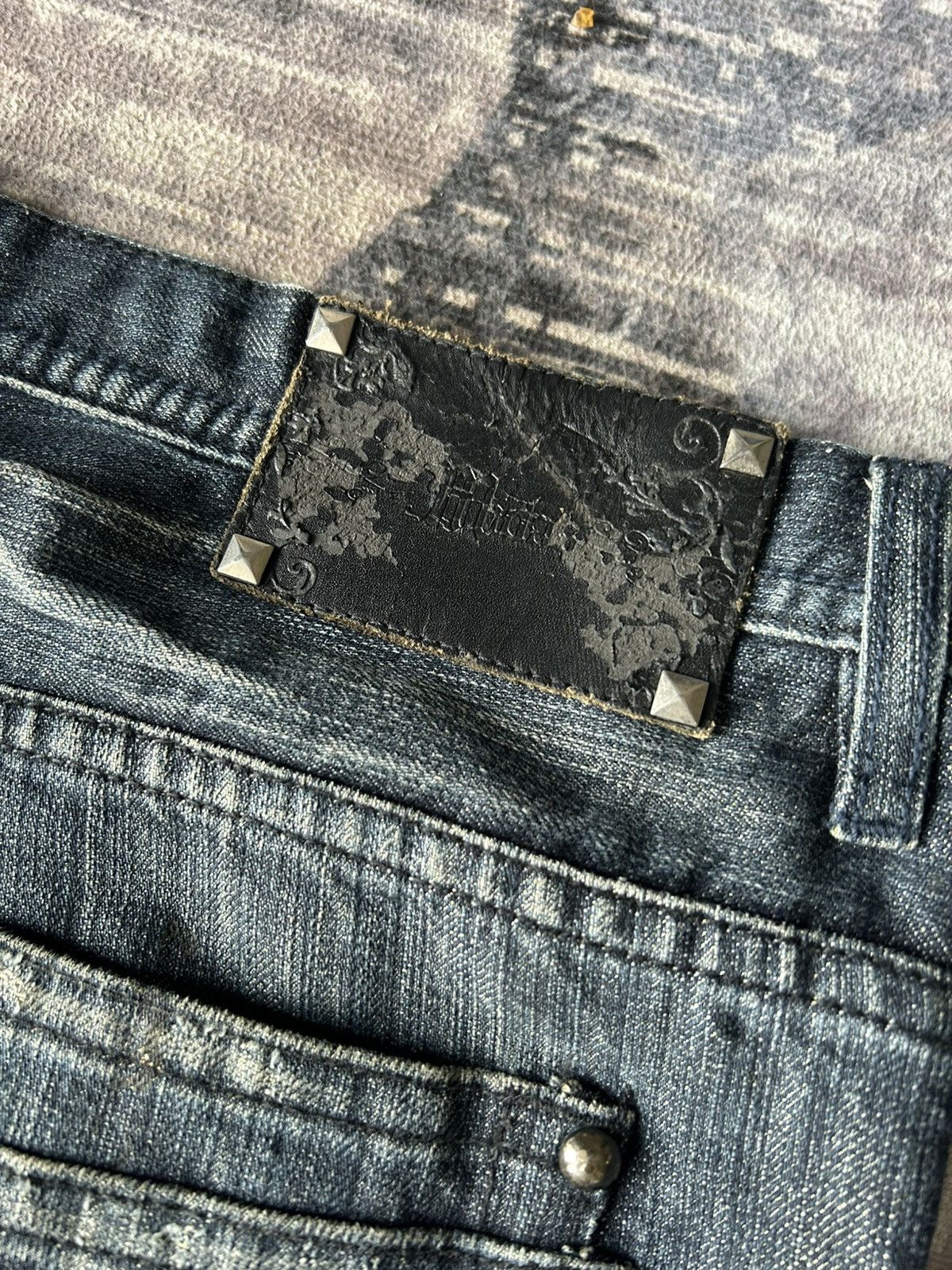 If Six Was Nine Midas Flared Punk Mudwash Jeans Size US 32 / EU 48 - 16 Thumbnail