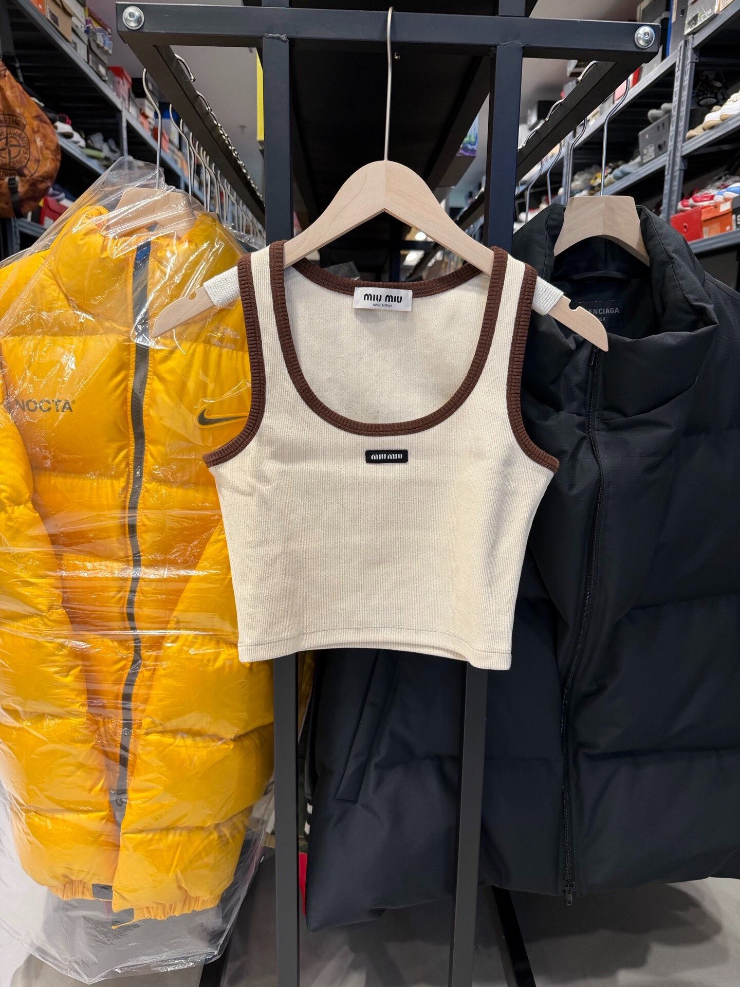 Miu Miu MiuMiu 24SS Colorblock Small Logo Knit Camisole Size XS / US 0-2 / IT 36-38 - 1 Thumbnail