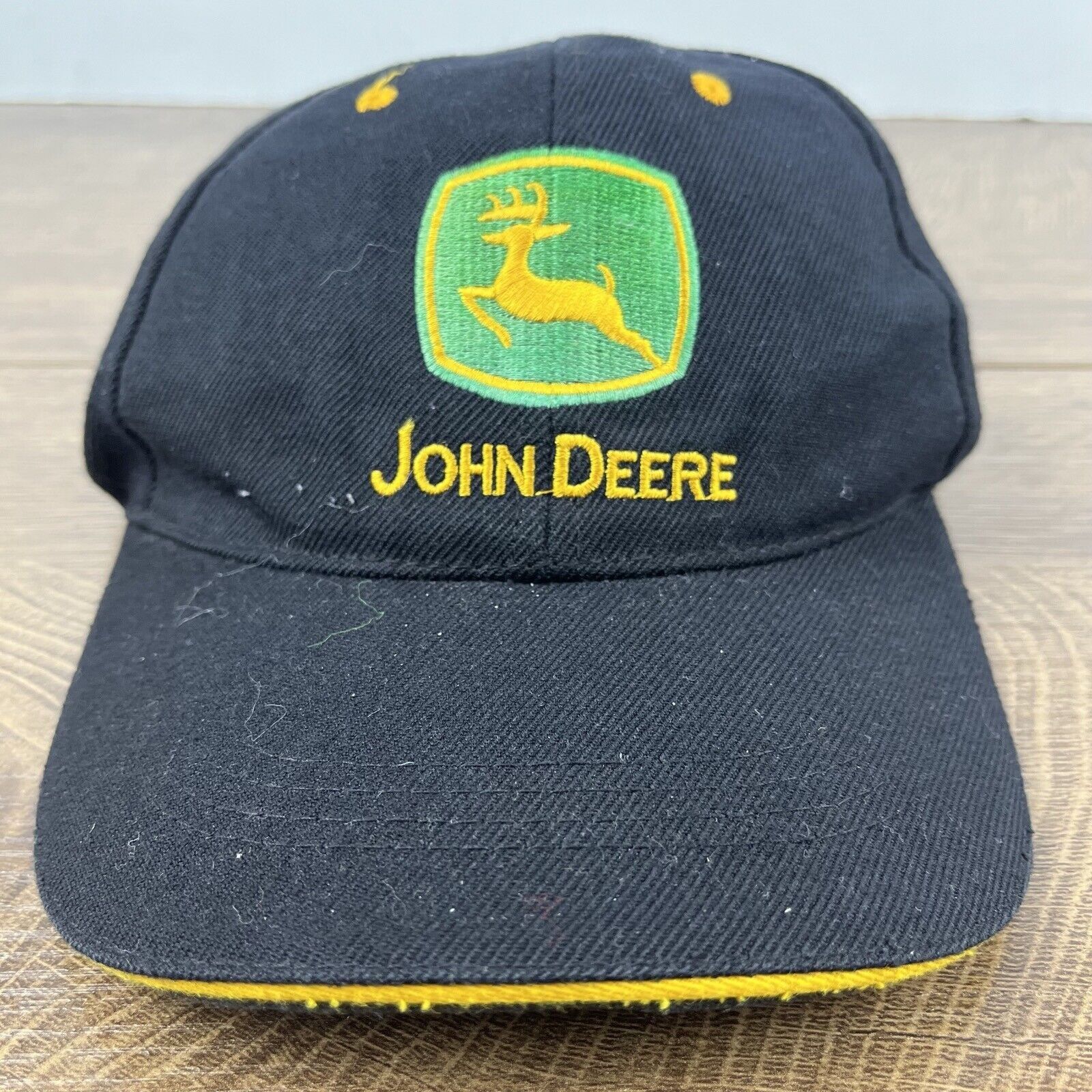 John Deere John Deere Black Hat JD John Deere Black Cap Hat Adjustable Size ONE SIZE - 1 Thumbnail