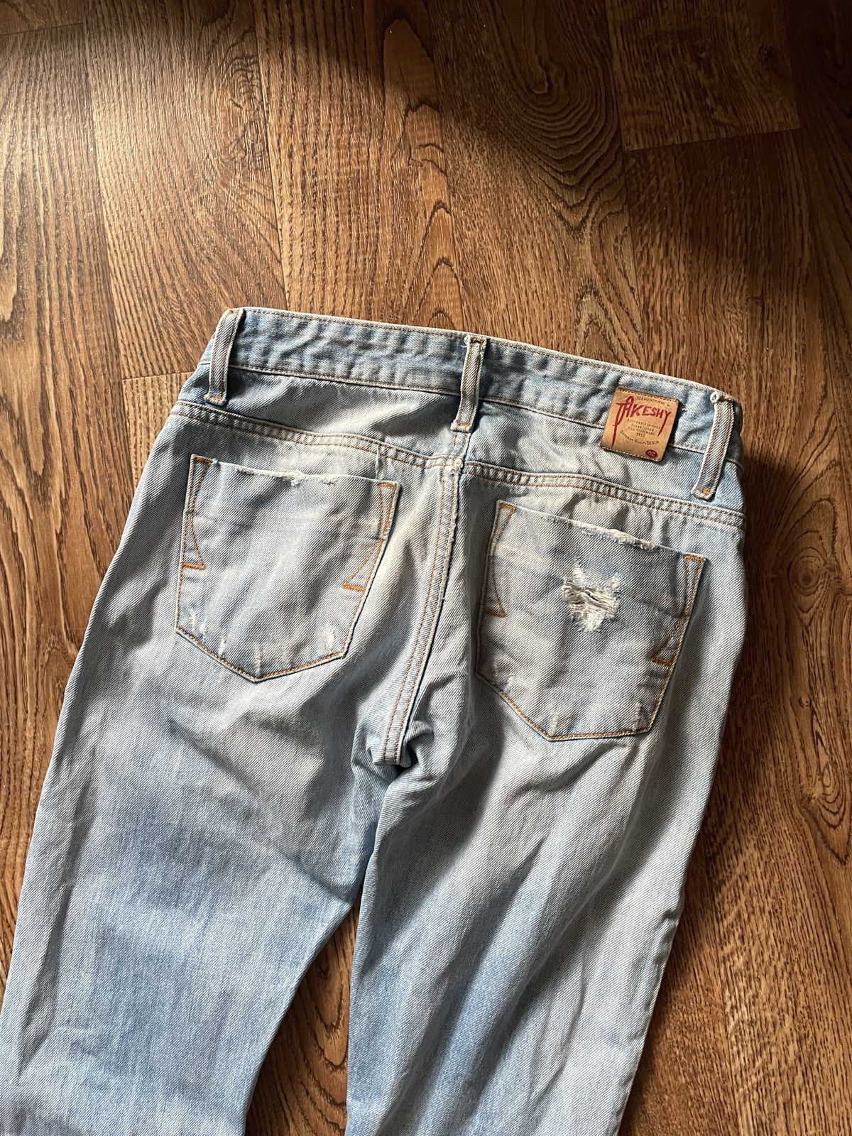 Japanese Brand Takeshy Kurosawa distressed patches Selvedge Denim Jeans Size US 30 / EU 46 - 10 Thumbnail