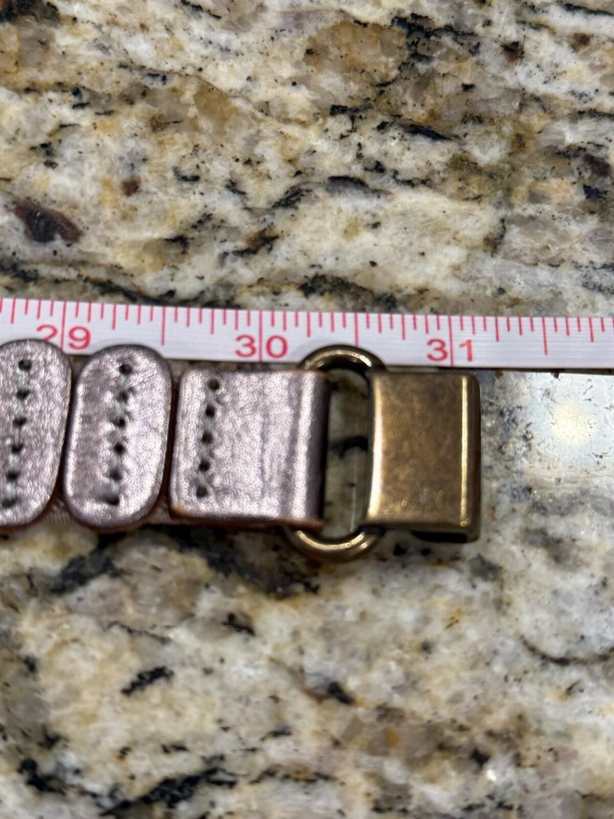 Other Copper tone soft stretch thin belt loop and hook closure Size ONE SIZE - 8 Thumbnail
